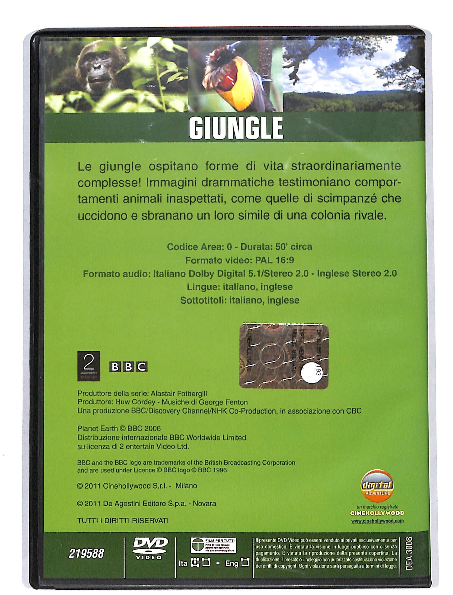 EBOND Lo spettacolo della Natura Giungle DVD DB631805