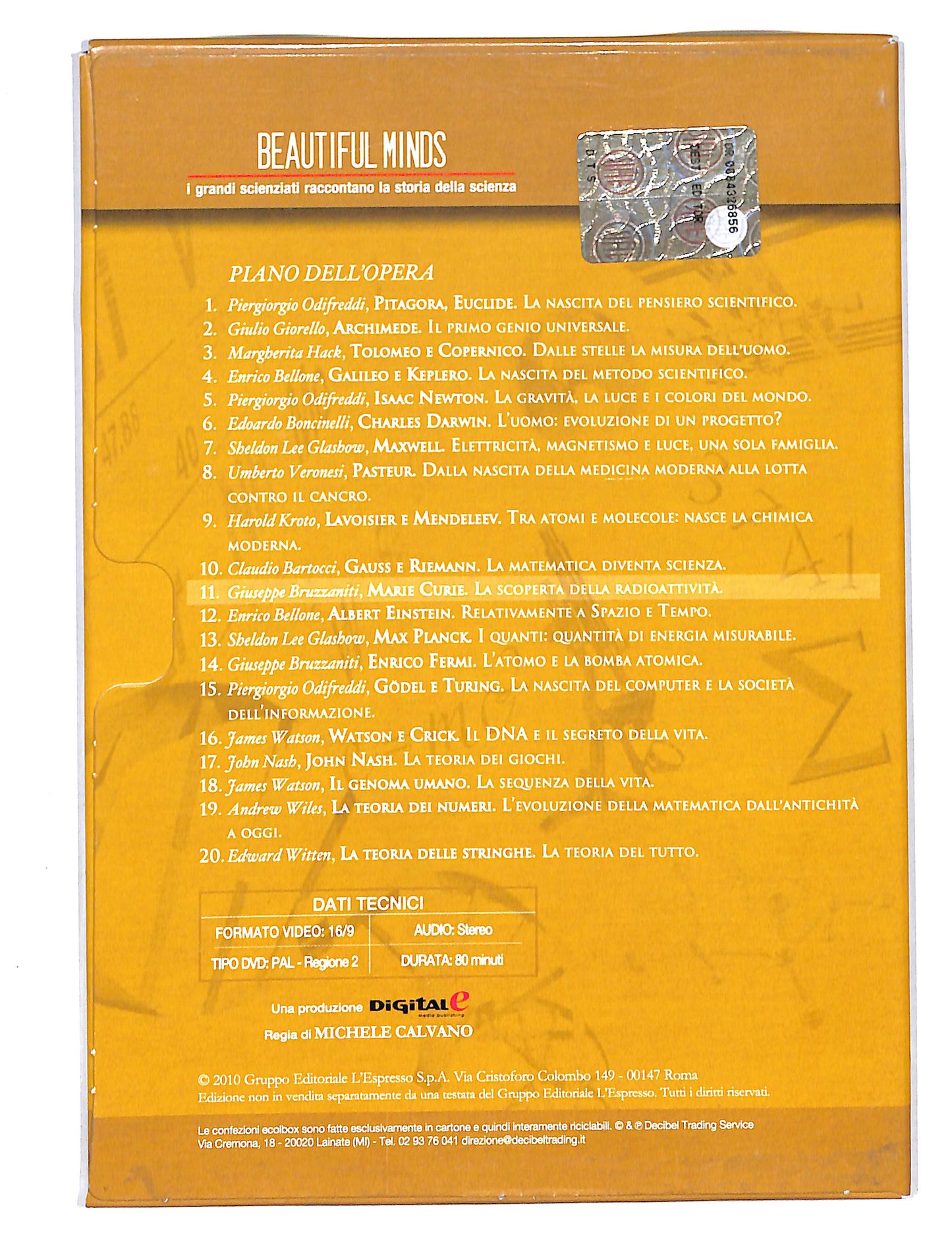 EBOND Beautiful Minds la scoperta della radioattivita EDITORIALE DVD DB631812