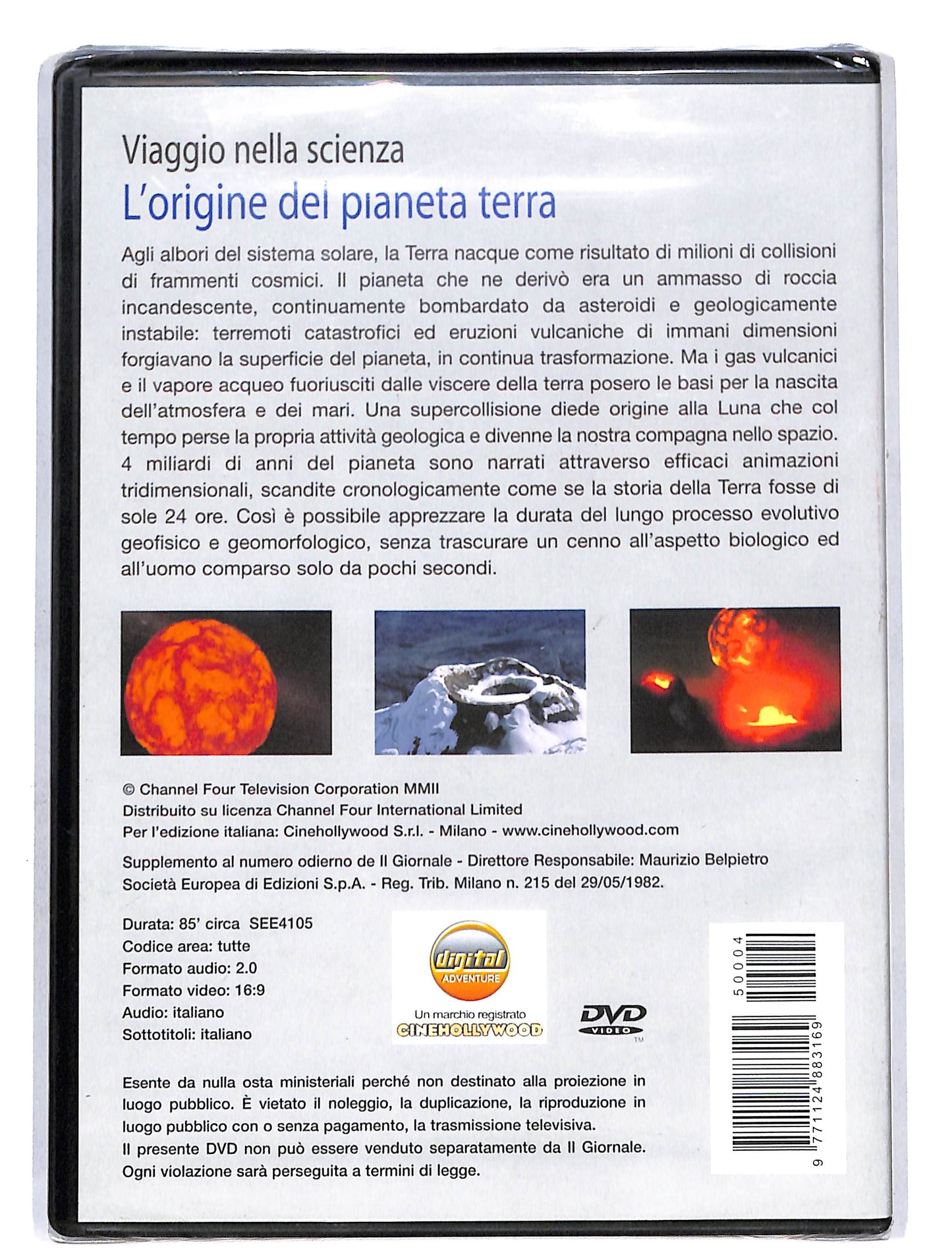 EBOND Viaggio nella scienza - L'origine del pianeta terra vol.4 DVD DB631851