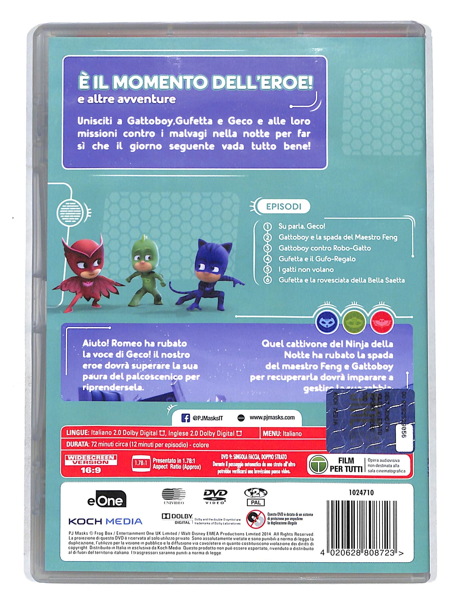 EBOND PJ Masks superpigiamini e il momento dell'eroe DVD DB632340