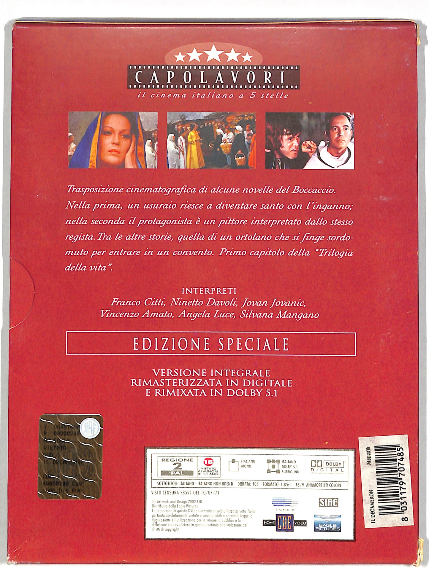 EBOND Il Decameron DIGIPACK DVD DB632446