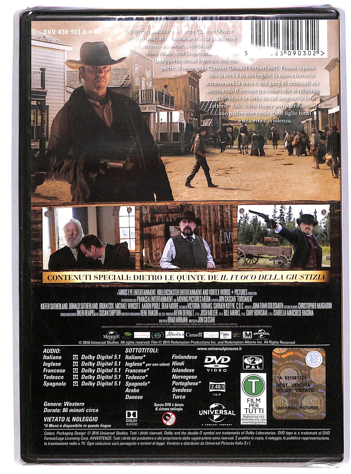 EBOND Il Fuoco della Giustizia DVD DB632810