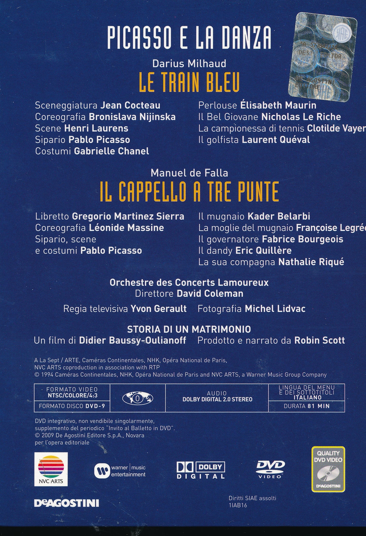 EBOND Picasso e la Danza + booklet - Invito al balletto n.16 DVD DB632832