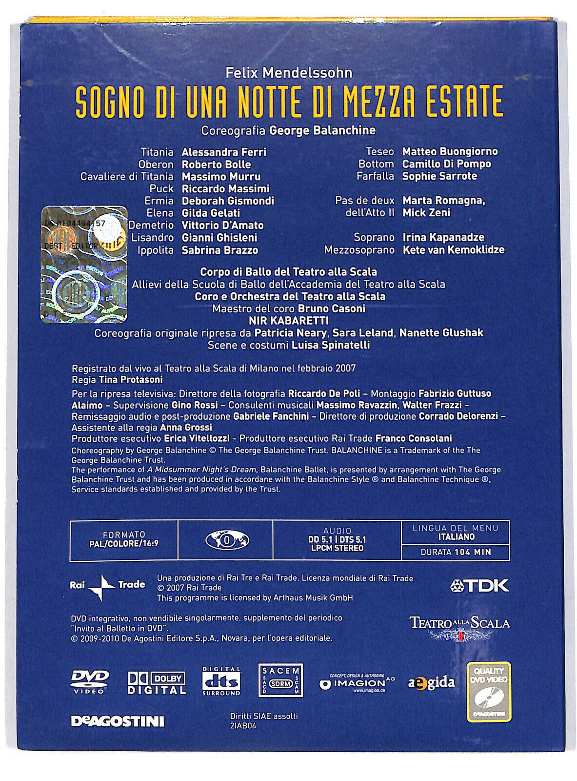 EBOND Sogno Di Una Notte Di Mezza Estate - Invito Al Balletto Vol.4 DVD DB632835