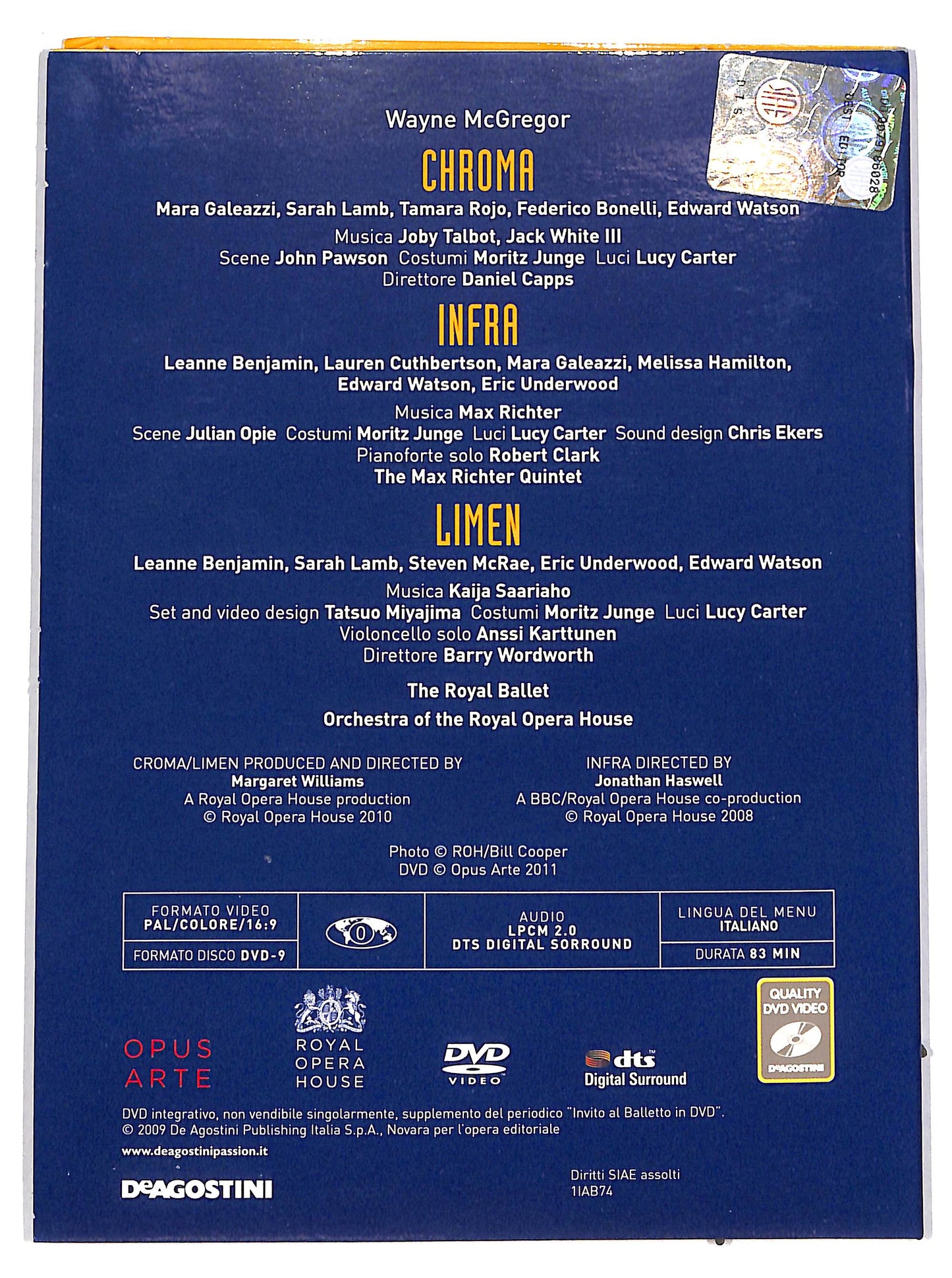 EBOND Invito al Balletto in vol 74 CHROMA INFRA LIMEN EDITORIALE DVD DB632866