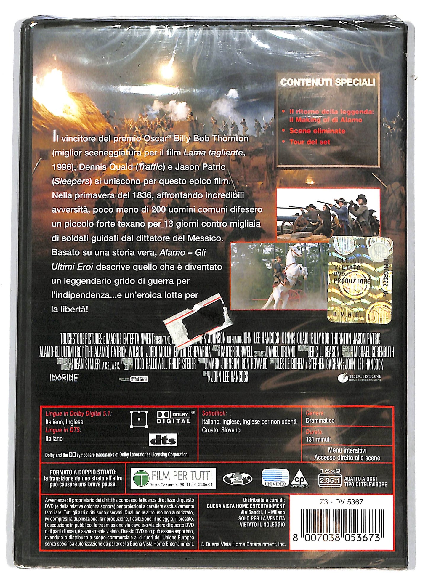 EBOND Alamo - Gli ultimi eroi DVD DB632918