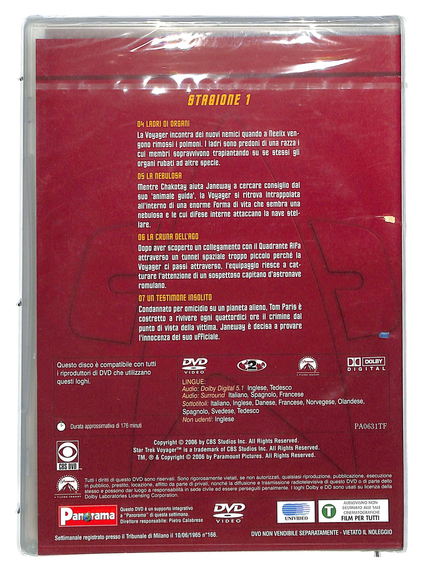 EBOND Star Trek Voyager - Stagione 1 Disco 2 EDITORIALE DVD DB633310