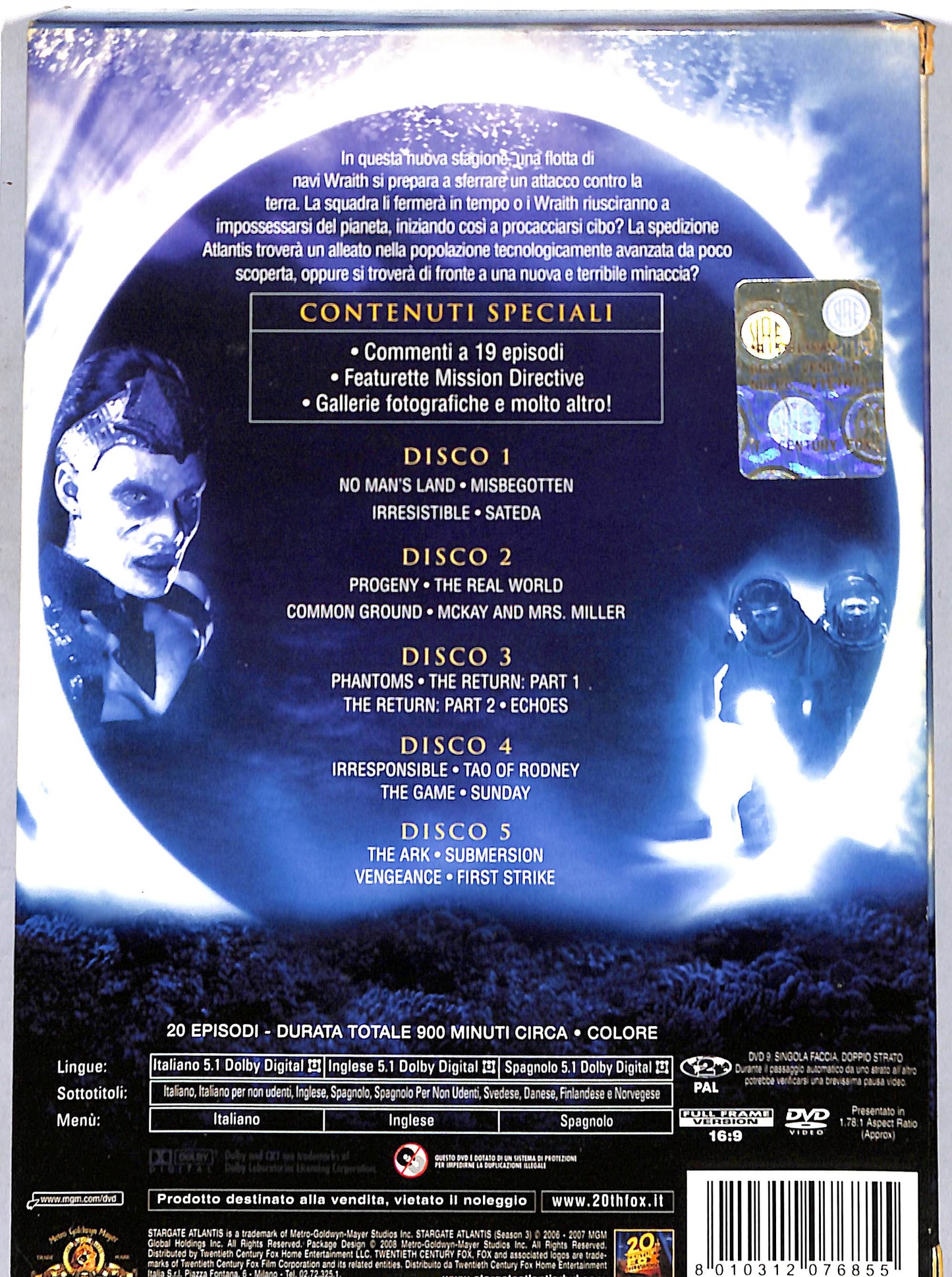 EBOND Stargate Atlantis terza stagione - 5 Dvd DVD DB634143