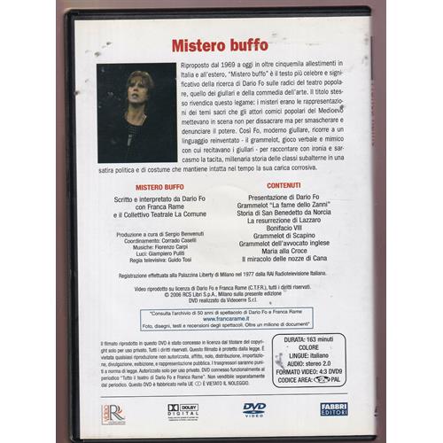 EBOND Dario Fo e Franca Rame:mistero Buffo DVD DB634352
