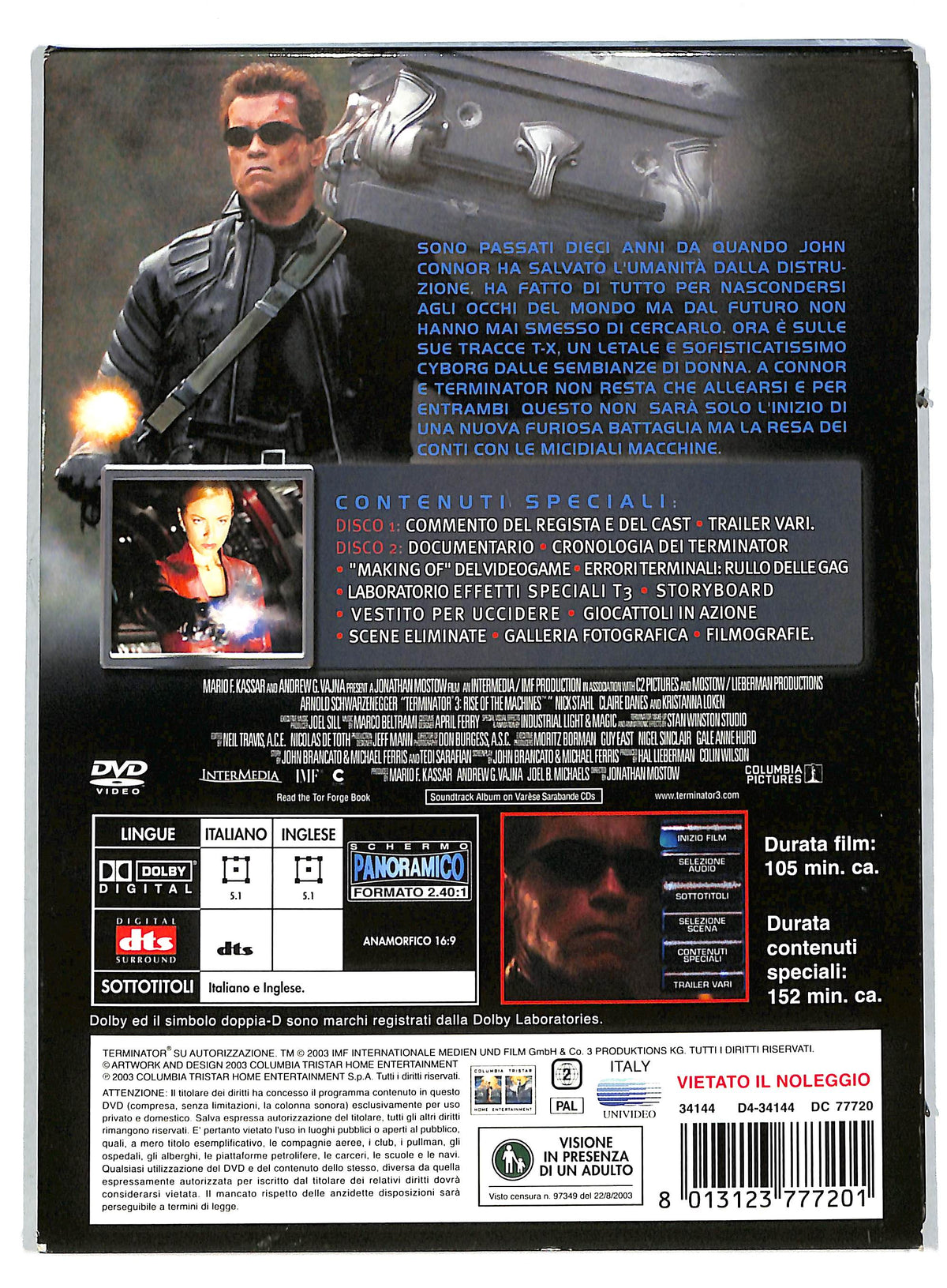 EBOND Terminator 3 Le macchine ribelli EDIZIONE SPECIALE DVD DB635625