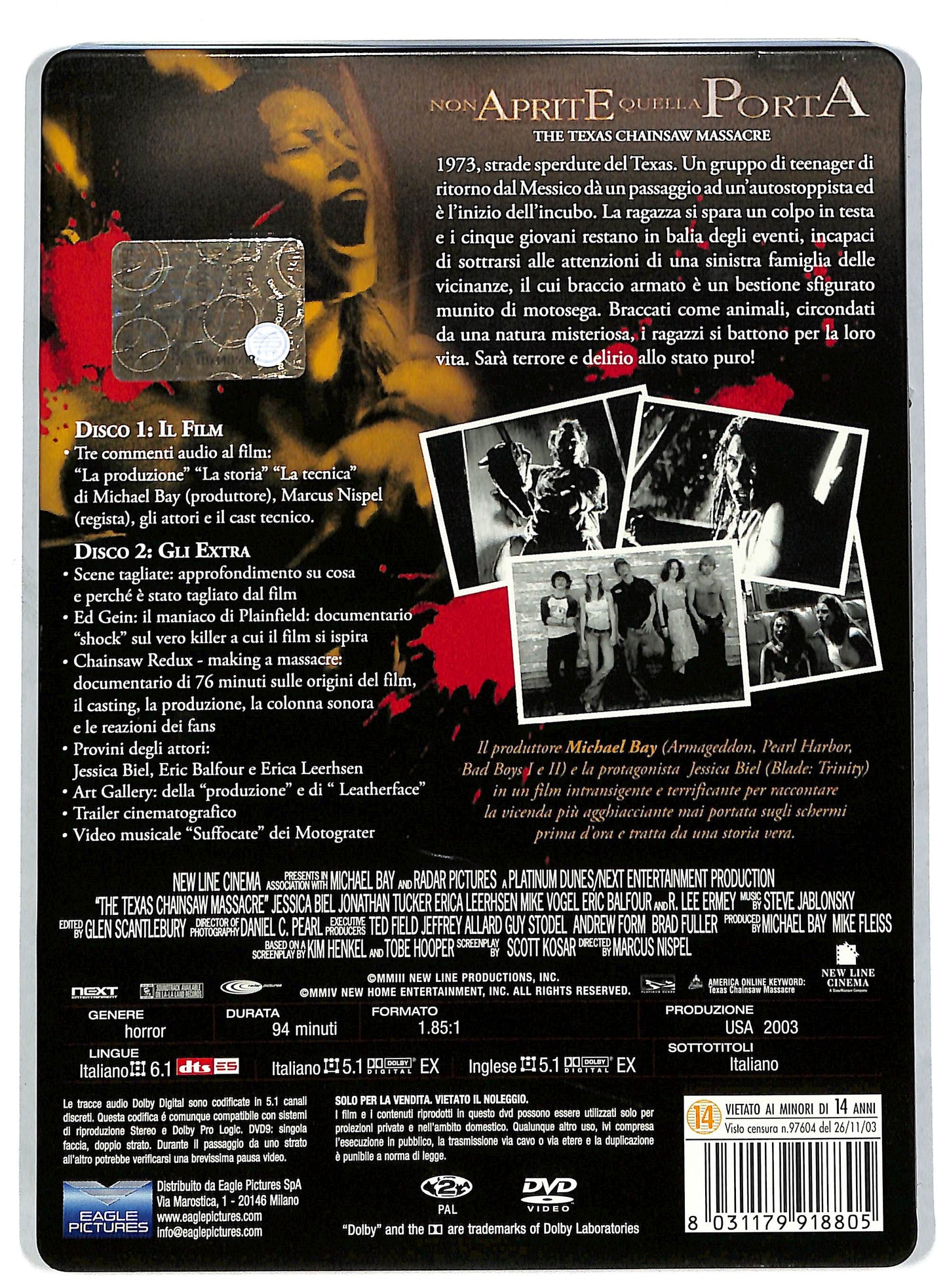 EBOND Non aprite quella porta STEELBOOK DVD DB635656