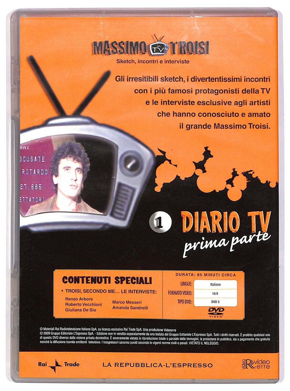 EBOND Massimo Troisi In Tv- Sketch, Incontri e Interviste Vol.1 DVD DB638307