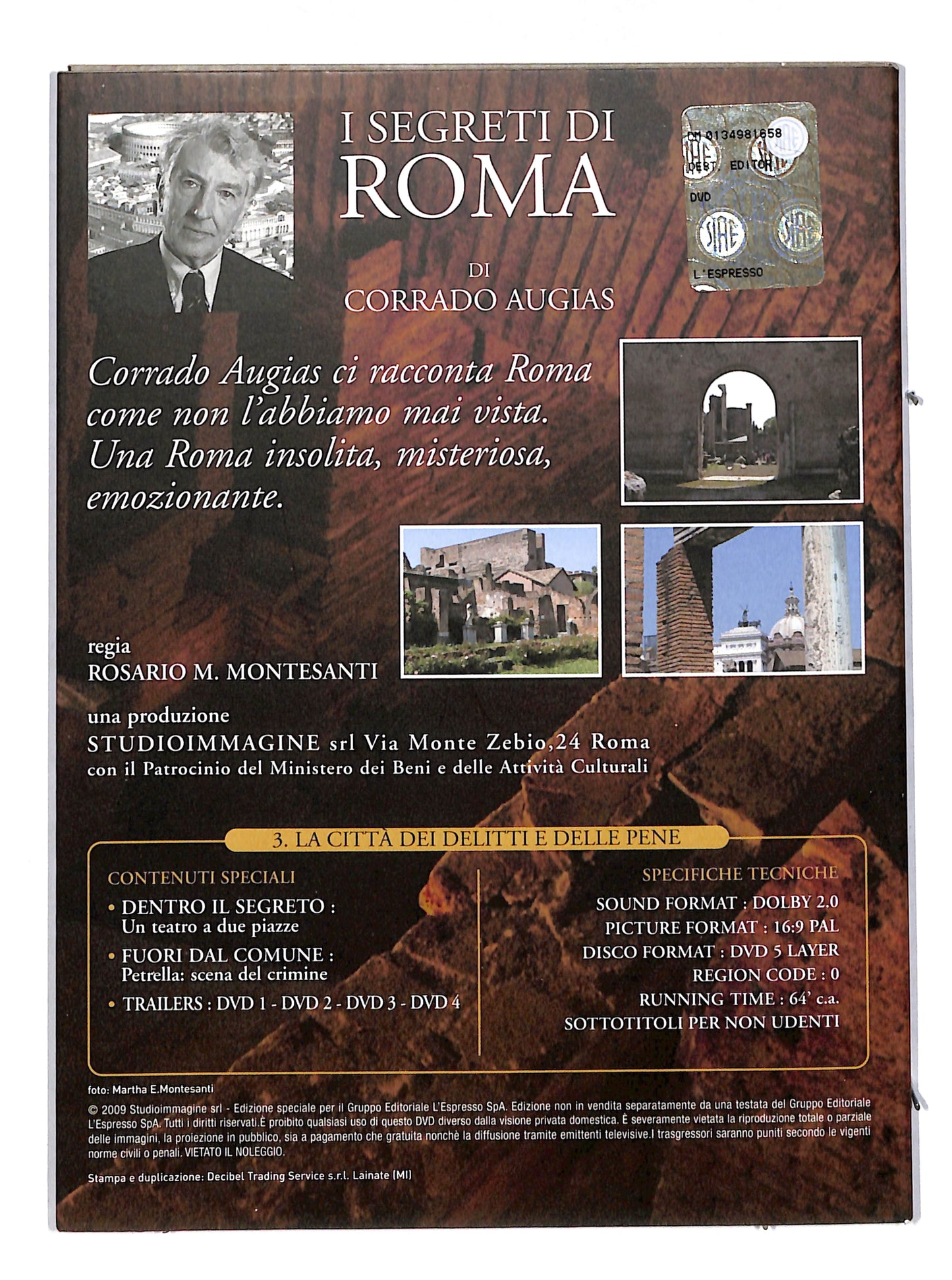 EBOND I segreti di Roma vol 3 EDITORIALE DVD DB638326
