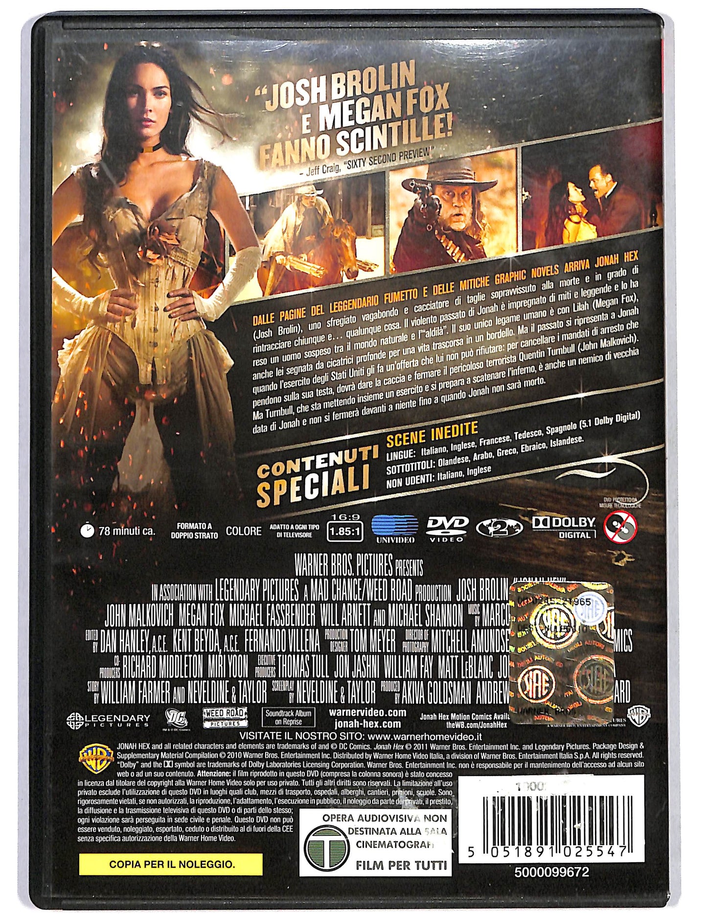 EBOND Jonah Hex NOLEGGIO DVD DB638449