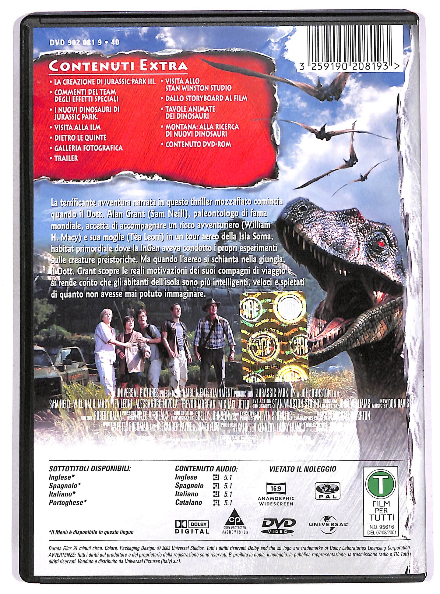 EBOND Jurassic Park III DVD DB638461