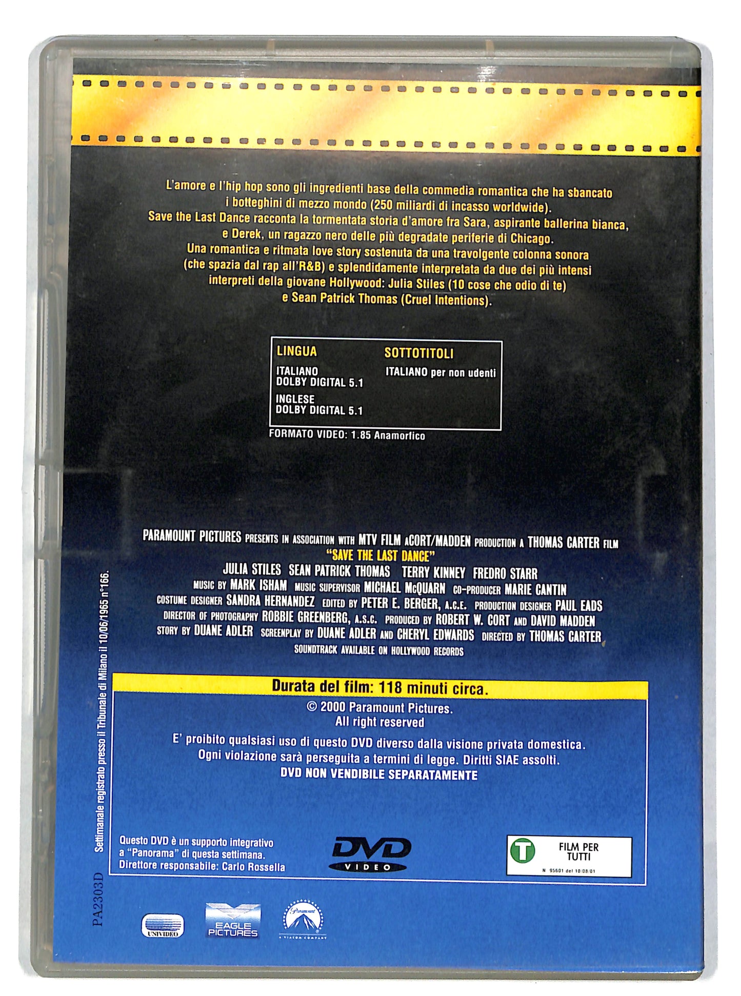EBOND Save the Last Dance EDITORIALE DVD DB639427