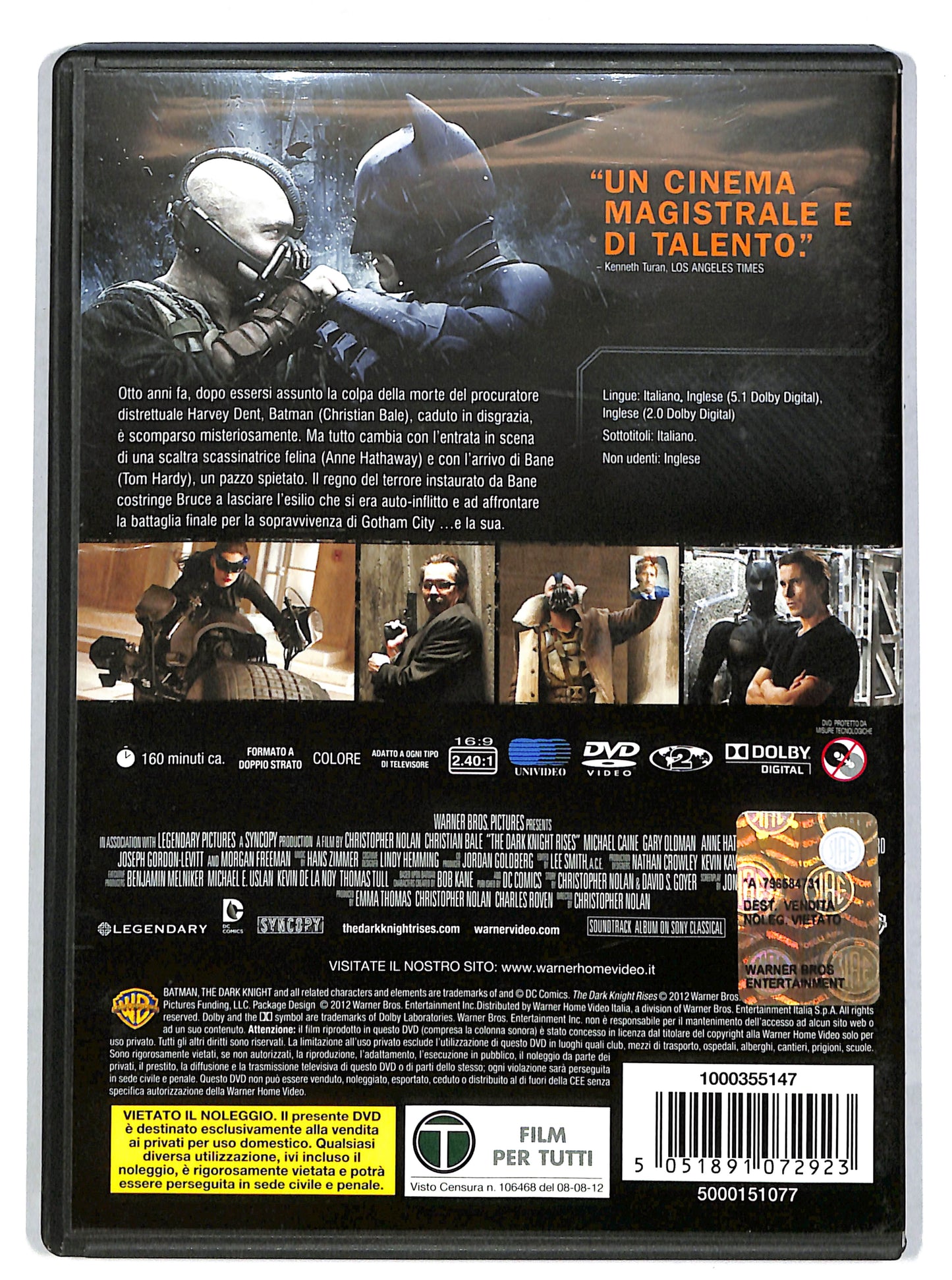 EBOND Il Cavaliere Oscuro Il Ritorno DVD DB639611