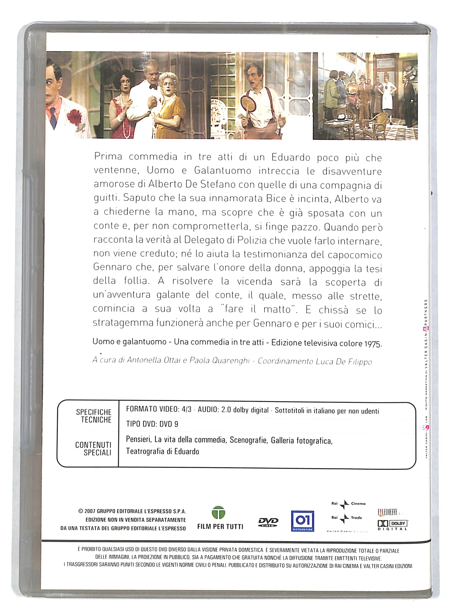 EBOND Le Commedie Di Eduardo Uomo e Galantuomo EDITORIALE DVD DB639643
