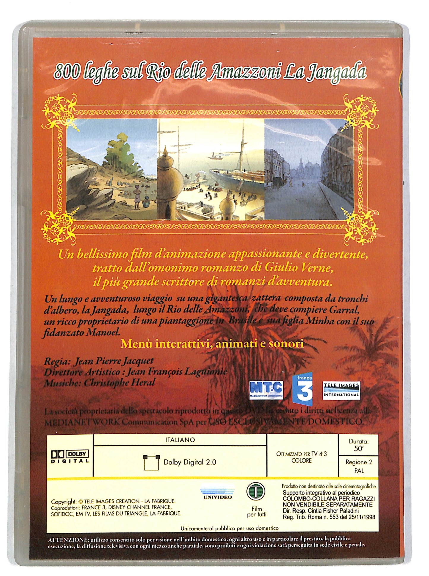 EBOND 800 leghe sul rio delle amazzoni - la jangada EDITORIALE DVD DB639653