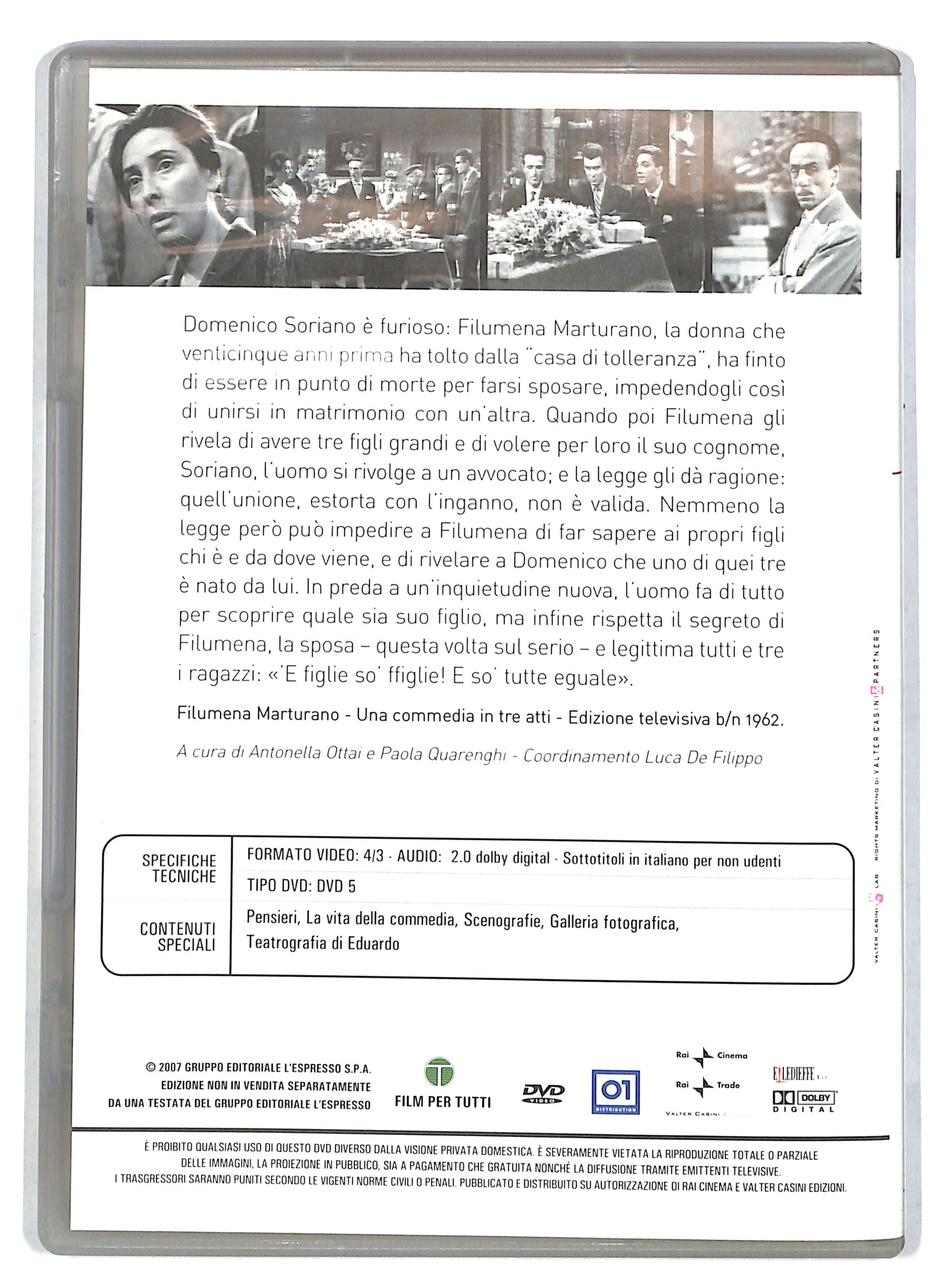 EBOND Filumena marturano - Le commedie di eduardo EDITORIALE DVD DB639661