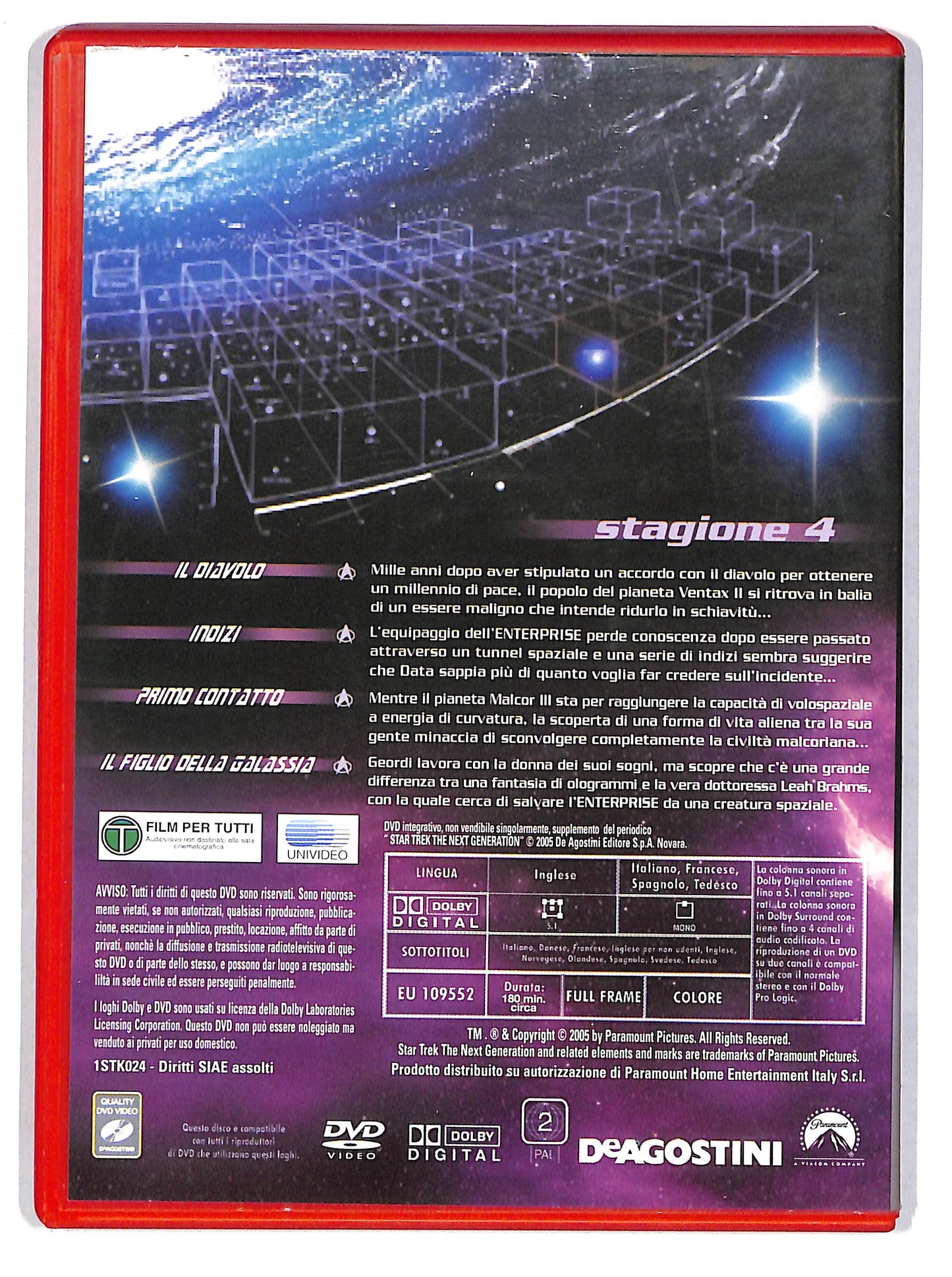 EBOND Star Trek: The Next Generation stagione 4 Vol.4 EDITORIALE DVD DB640839