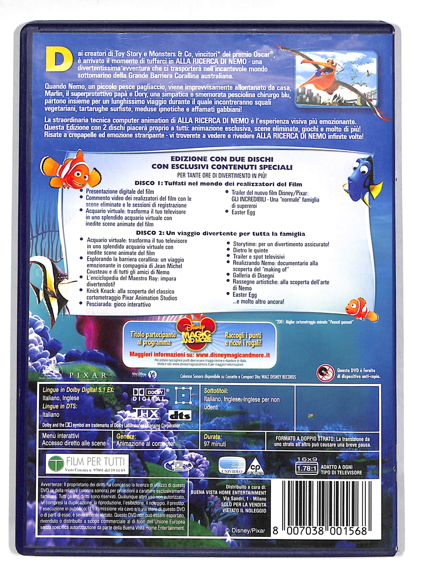 EBOND Alla ricerca di Nemo DVD DB641109