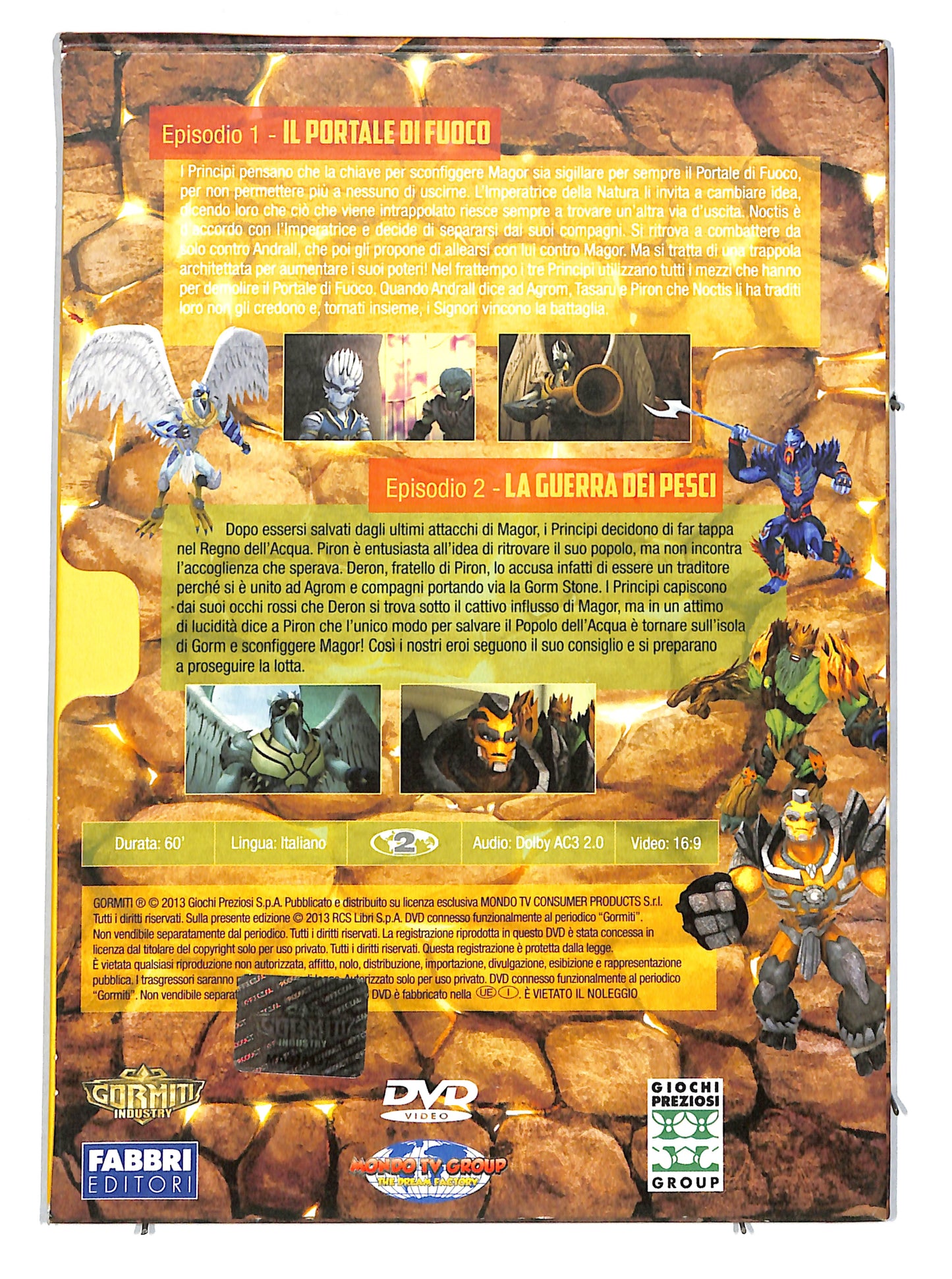 EBOND Gormiti volume 8 epis 1 - 2 DIGIPACK EDITORIALE DVD DB641143