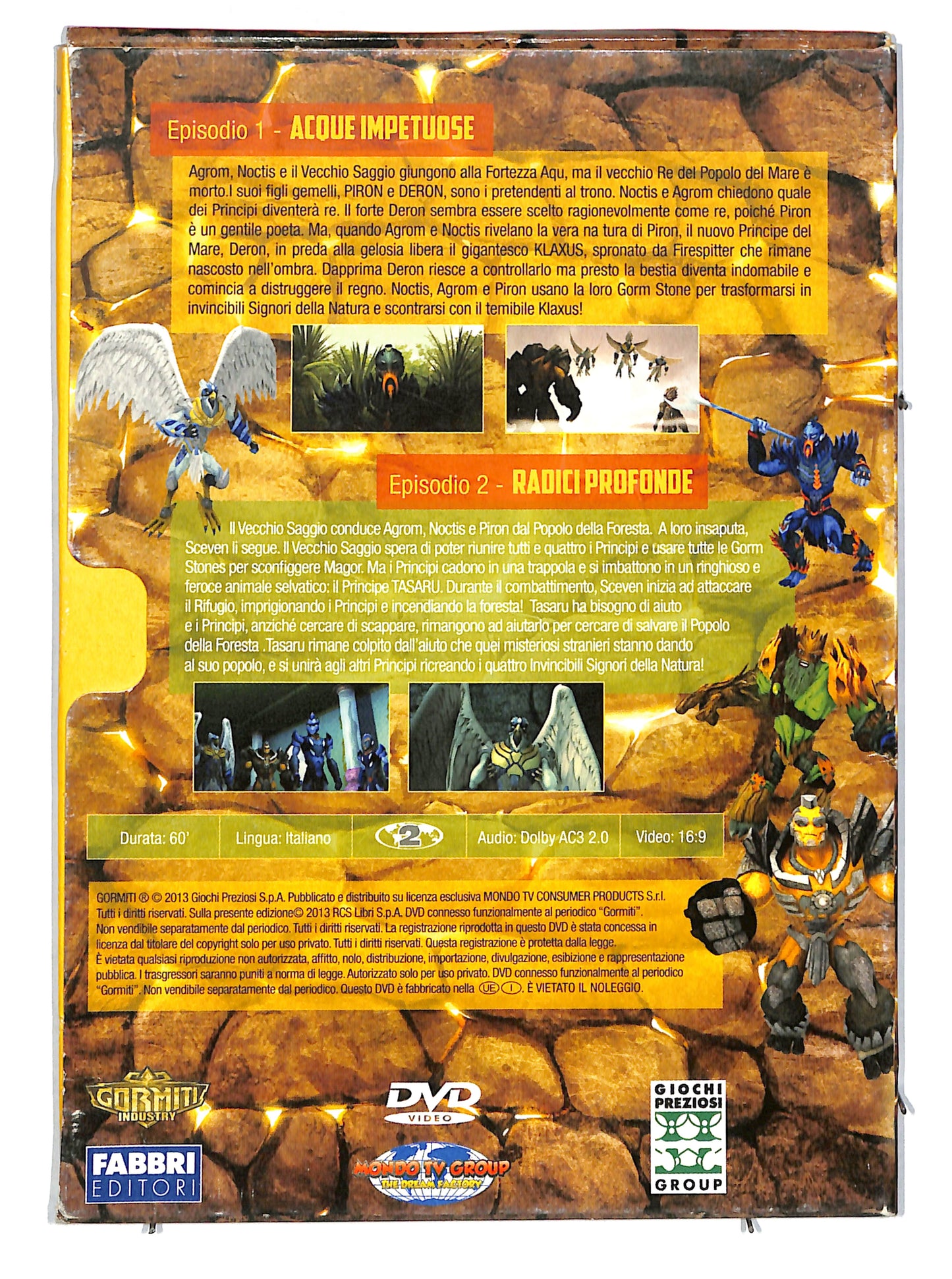 EBOND Gormiti vol 2 - acque impetuose - radici EDITORIALE DIGIPACK DVD DB641144