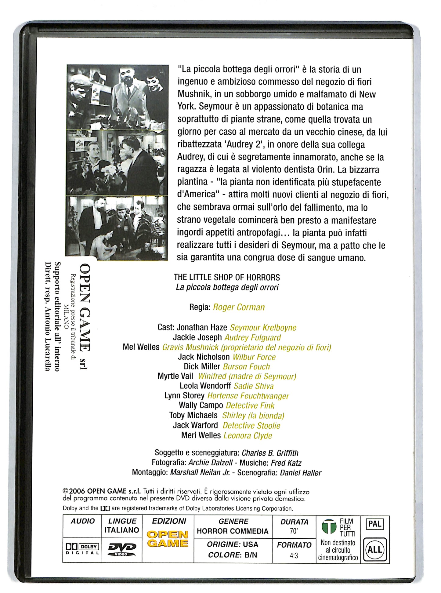 EBOND The Little Shop Of Horrors EDITORIALE DVD DB641147