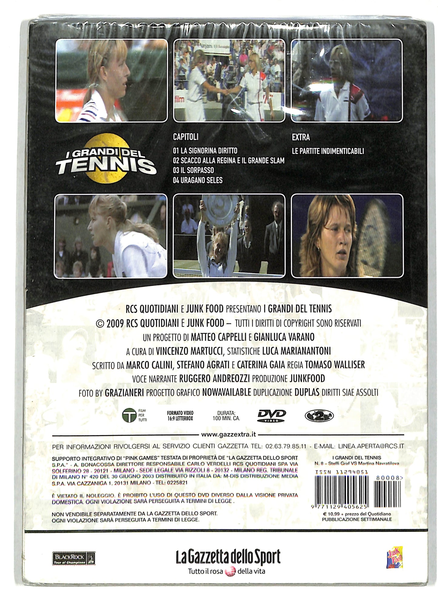 EBOND I grandi del tennis 8 - S Graf vs M Navratilova EDITORIALE DVD DB641437