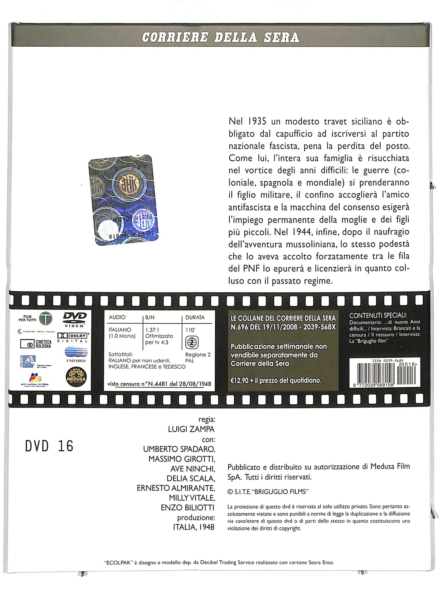 EBOND Anni difficili EDITORIALE DIGIPACK DVD DB641624