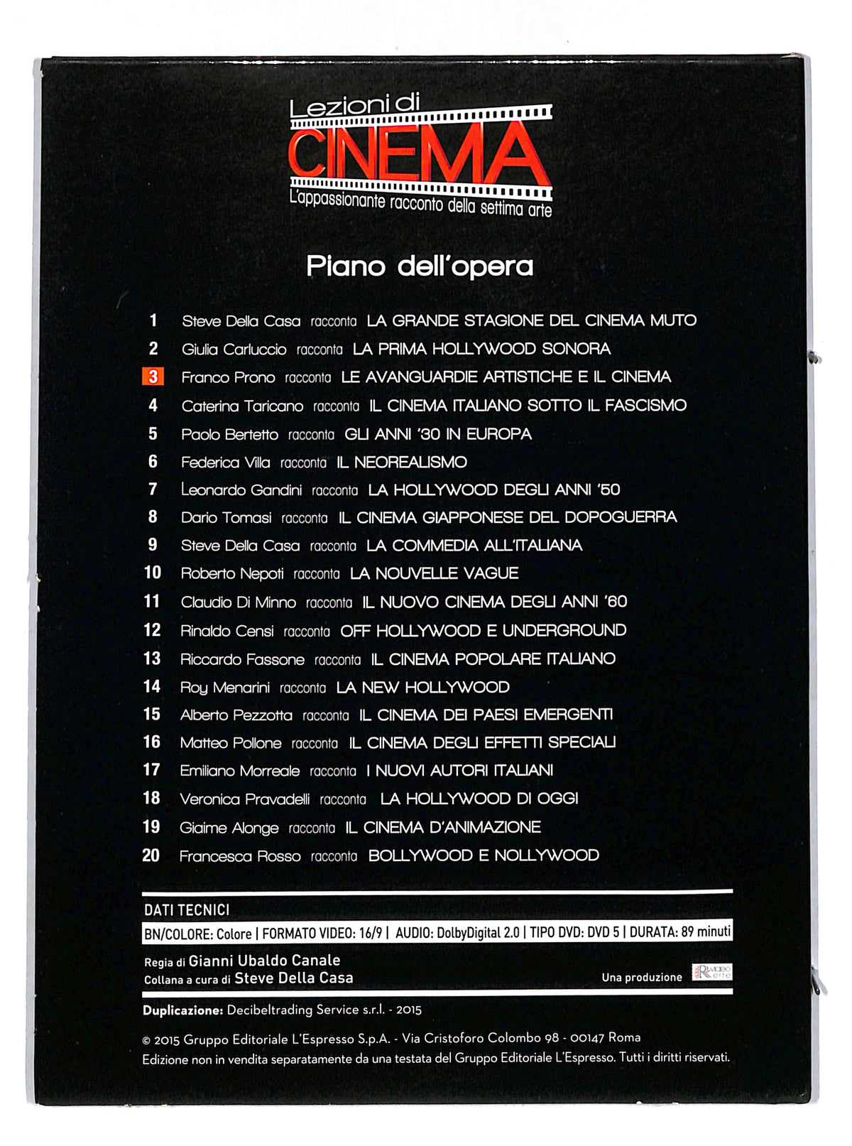 EBOND Le avanguardie artistiche e il cinema vol 3 EDITORIALE DVD DB641666