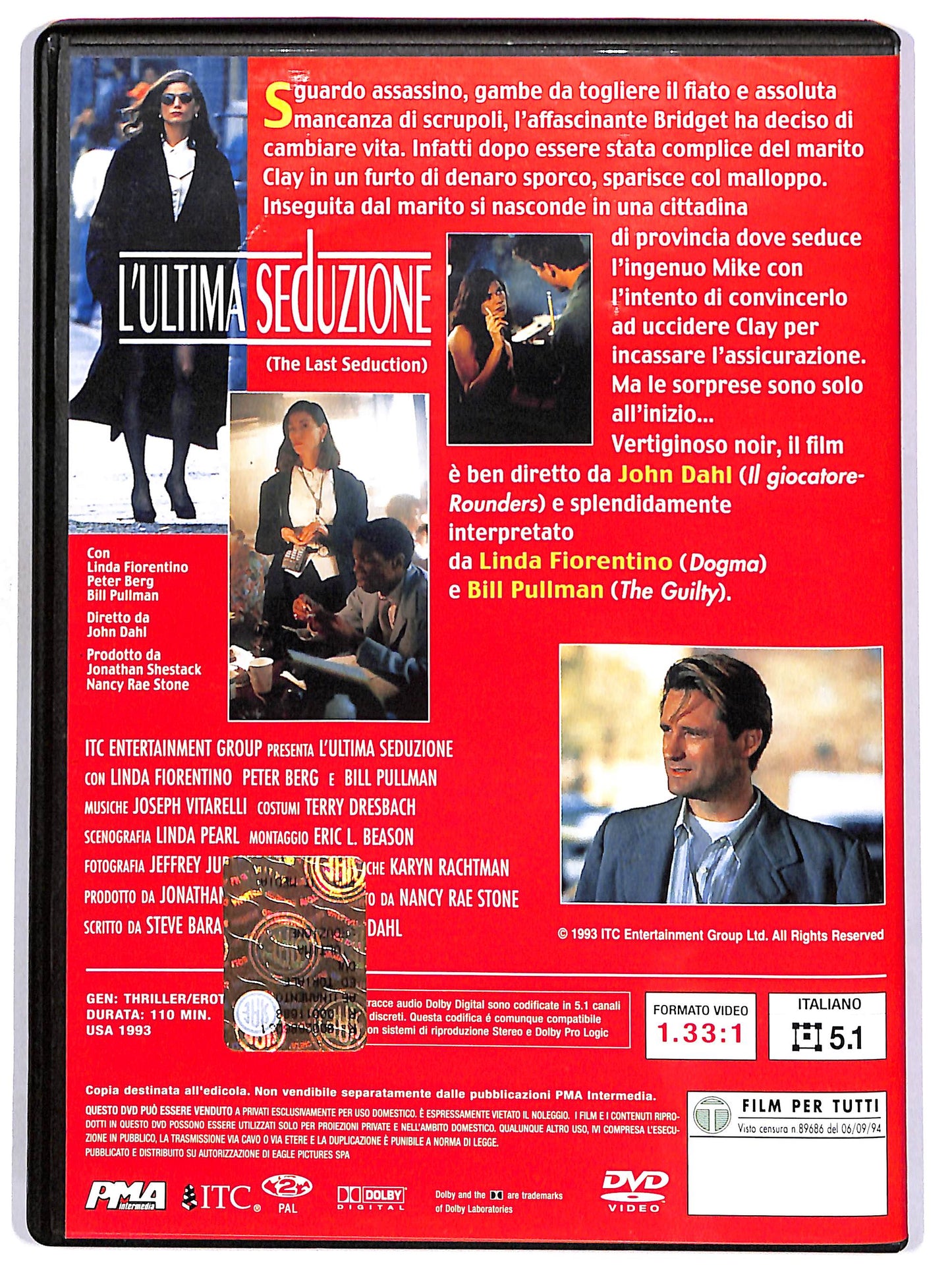 EBOND L'ultima seduzione EDITORIALE DVD DB641817