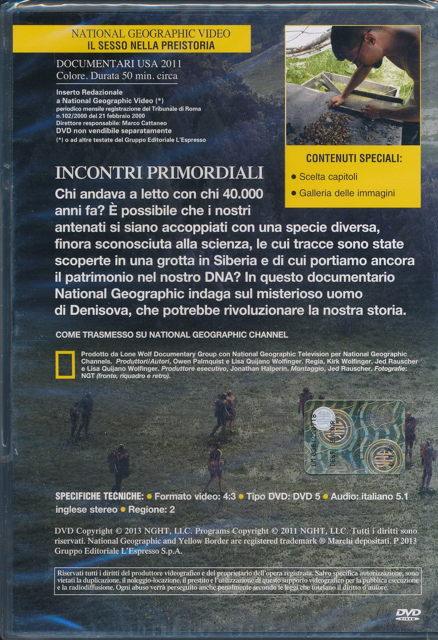 EBOND Il sesso nella Preistoria n. 121 - National Geographic DVD DB644440