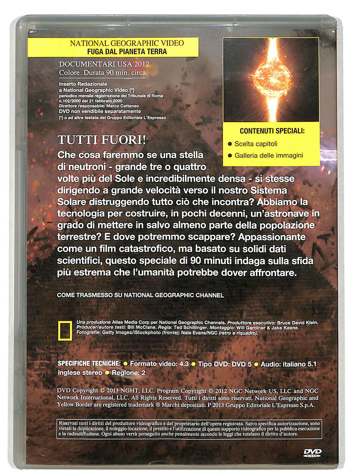 EBOND Fuga Dal Pianeta Terra Editoriale DVD DB644462