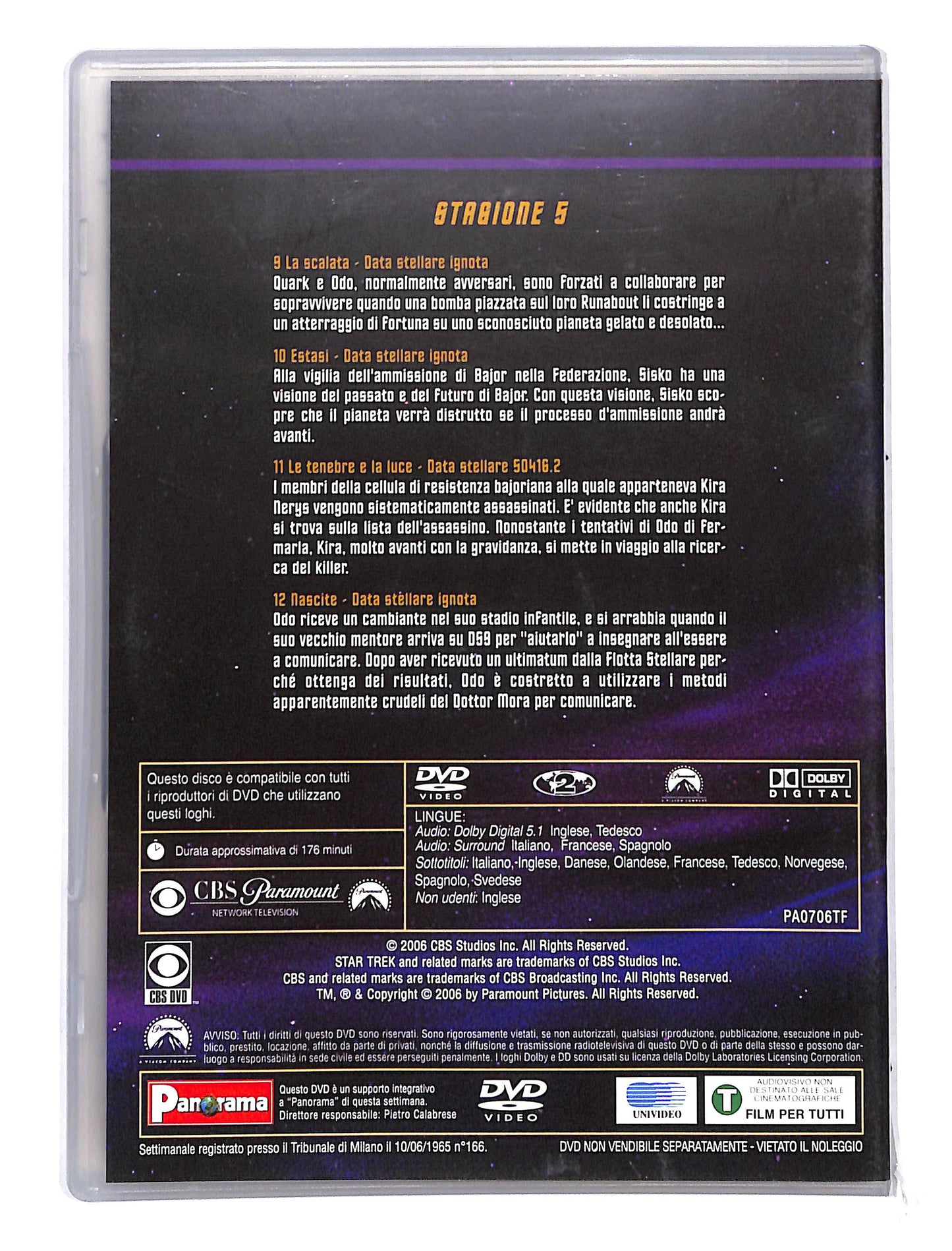 EBOND Startrek deep space nine stag 5 eps 9-12 disco 3 DVD DB644713