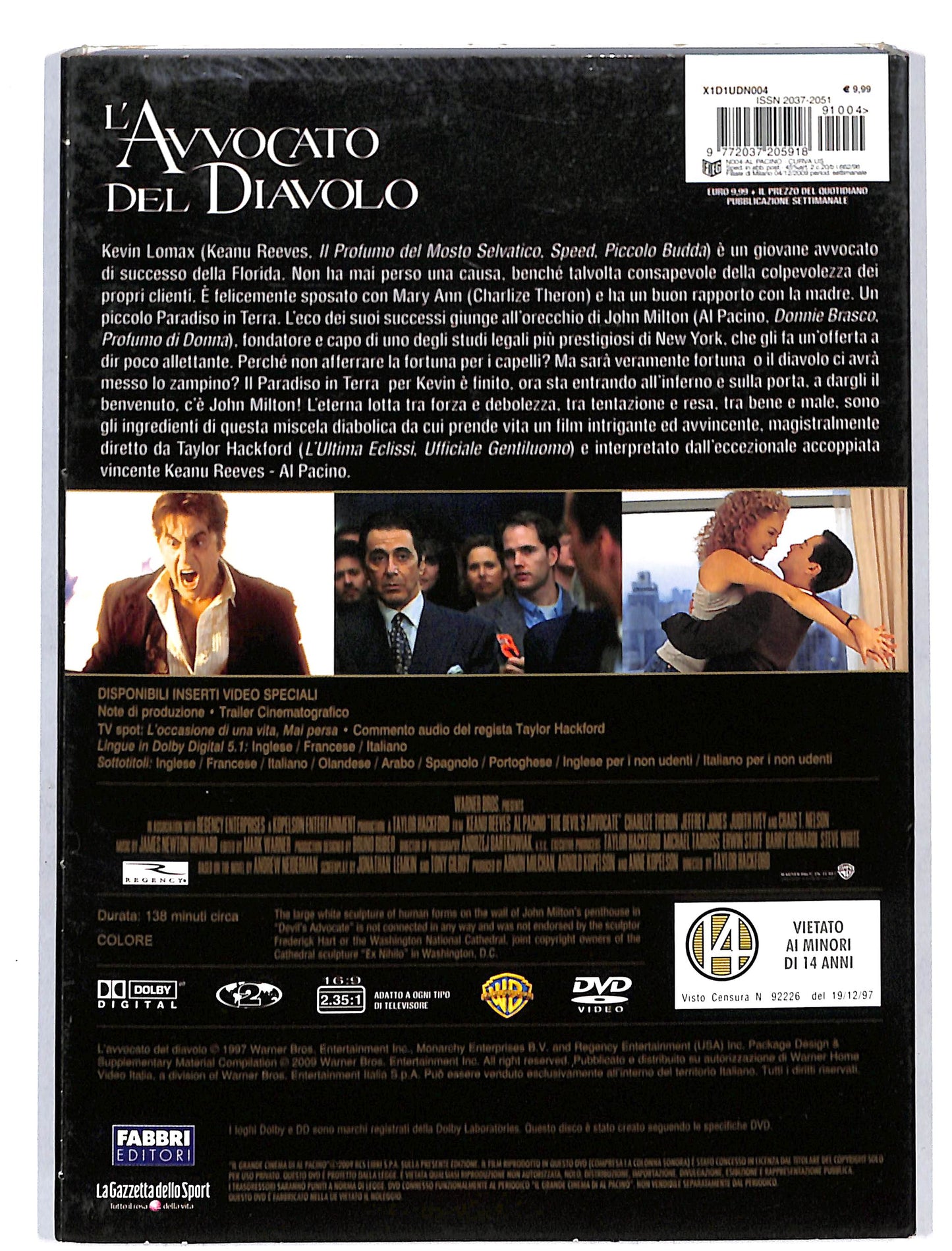 EBOND L'avvocato del diavolo EDITORIALE DVD DB644802