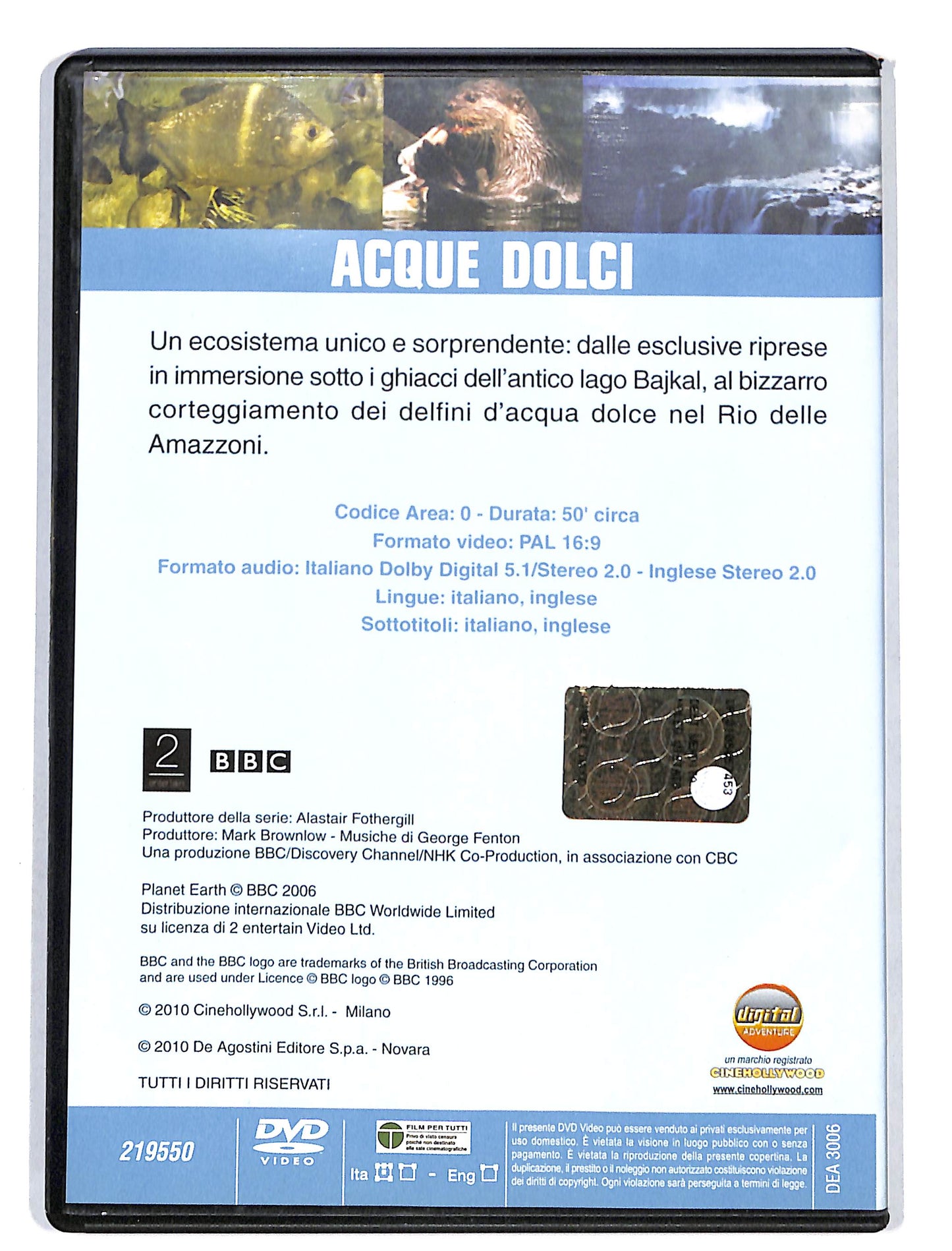 EBOND Lo Spettacolo della Natura acque dolci EDITORIALE DVD DB644813