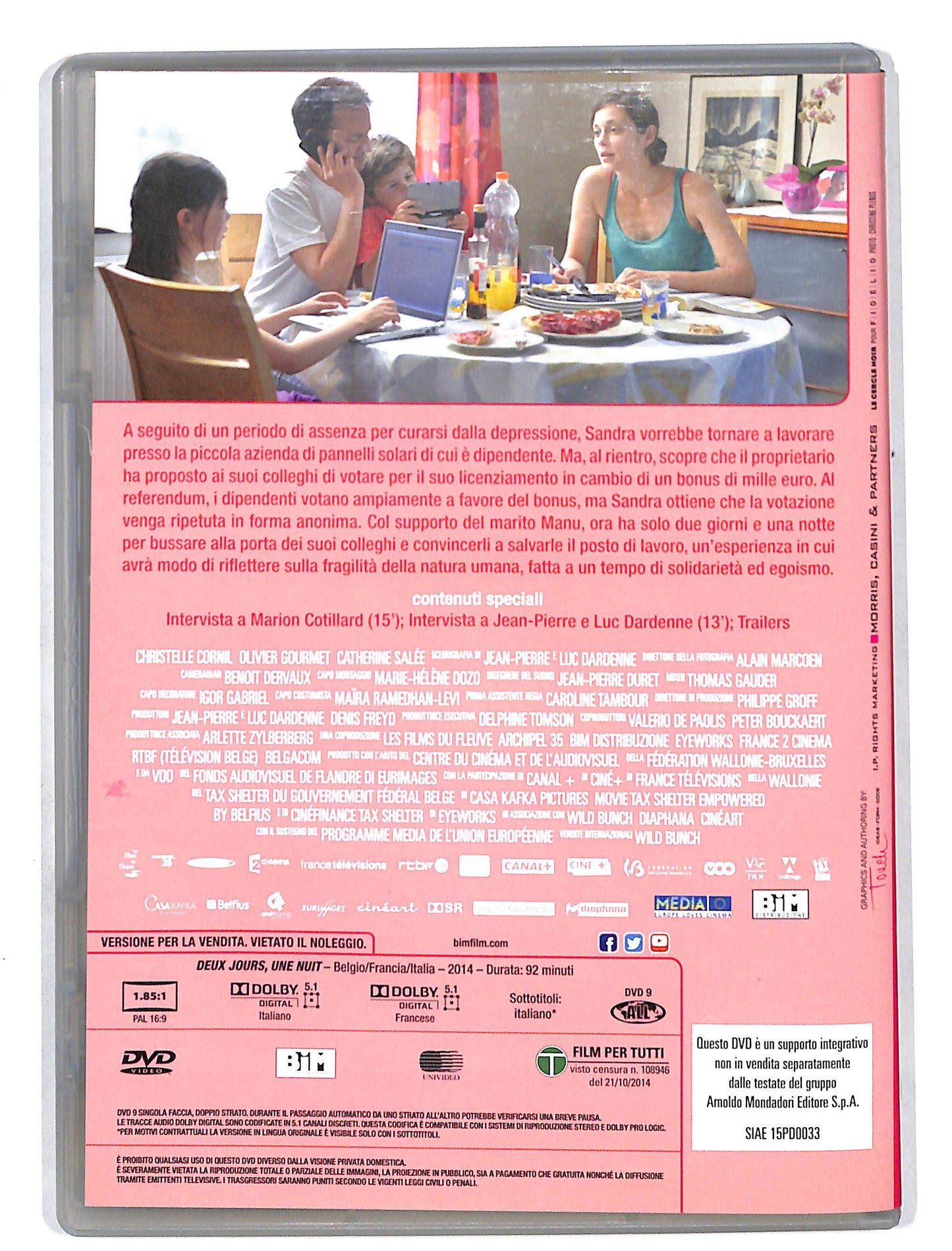 EBOND Due giorni una notte EDITORIALE DVD DB644823