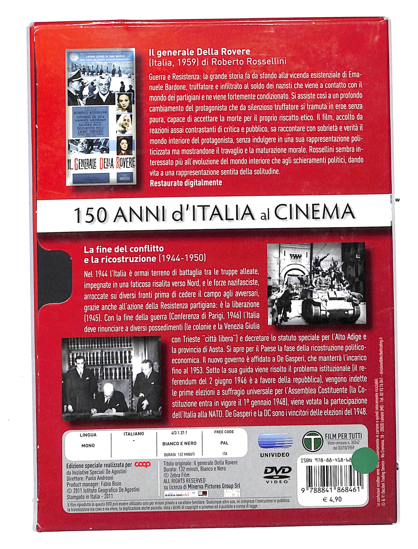 EBOND 150 anni d'italia al cinema vol.5 - il generale della rovere DVD DB644825