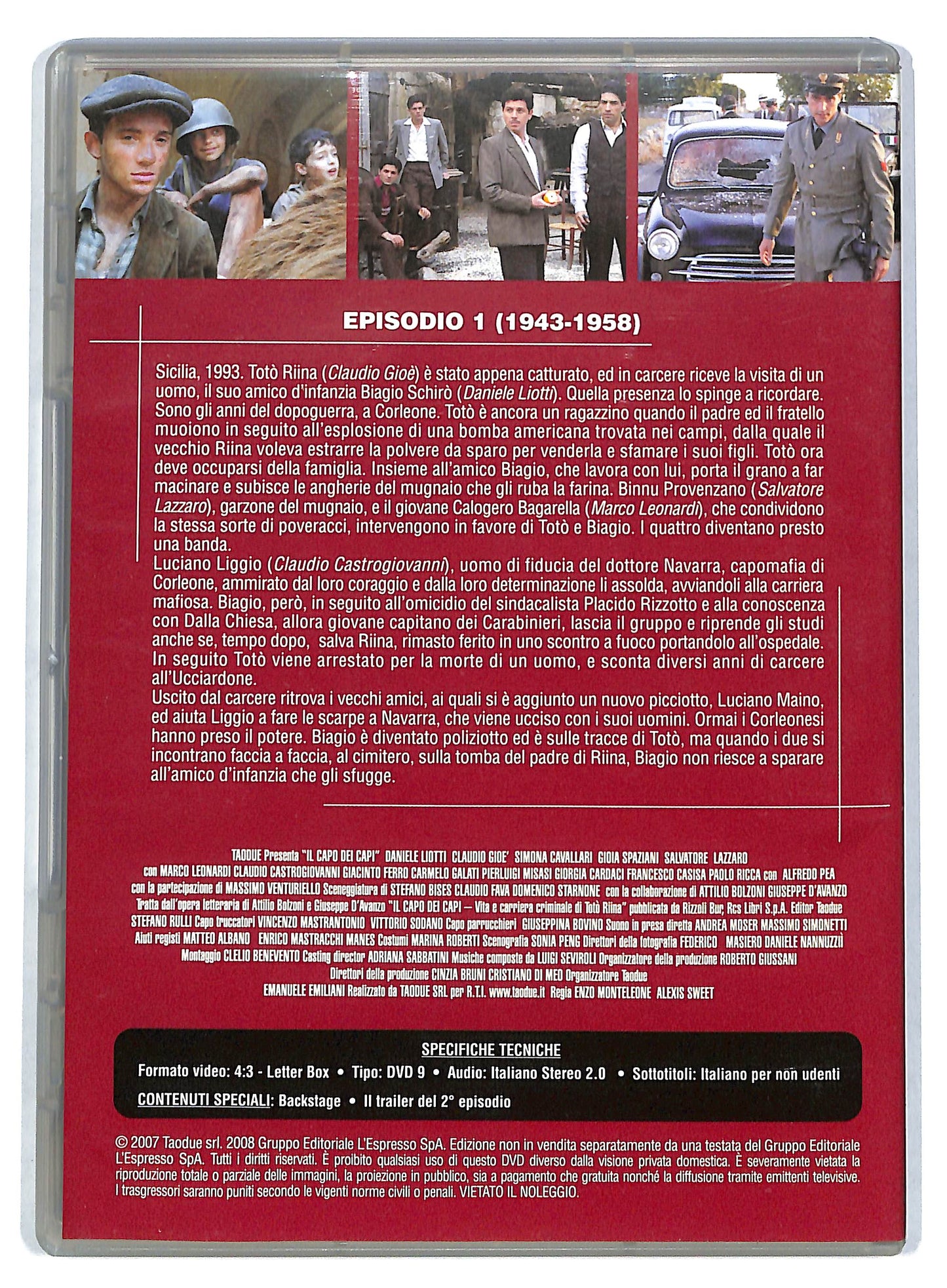 EBOND Il capo dei capi Episodio 1 EDITORIALE DVD DB645337