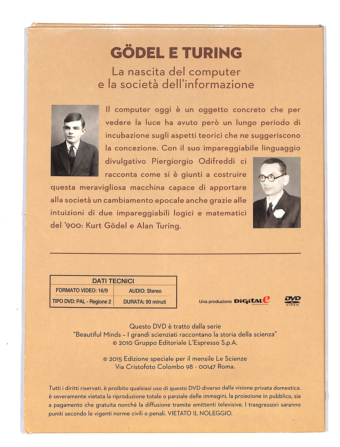 EBOND Godel e Turing la nascita del computer EDITORIALE DVD DB645422