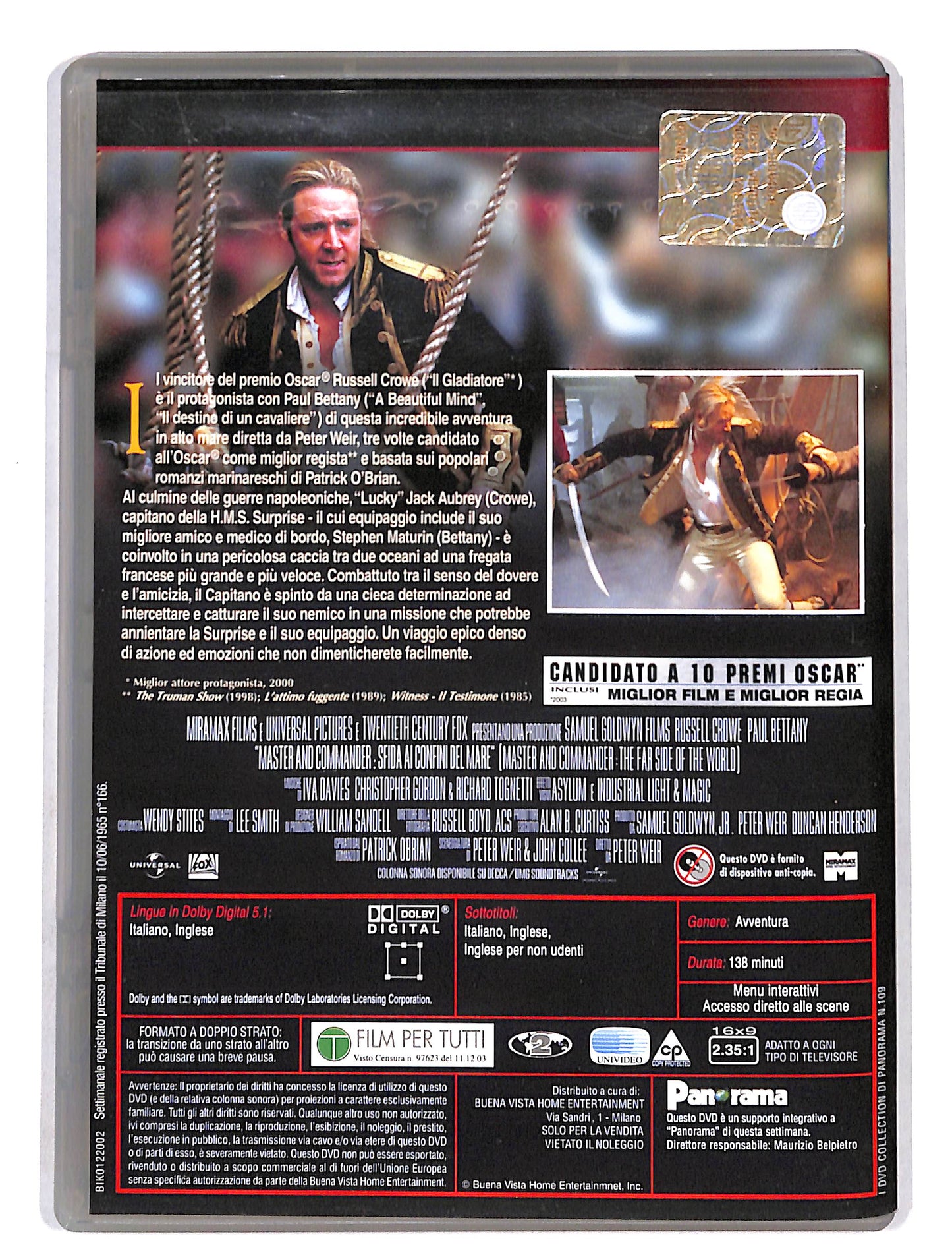 EBOND Master and Commander - sfida ai confini del mare DVD DB645639