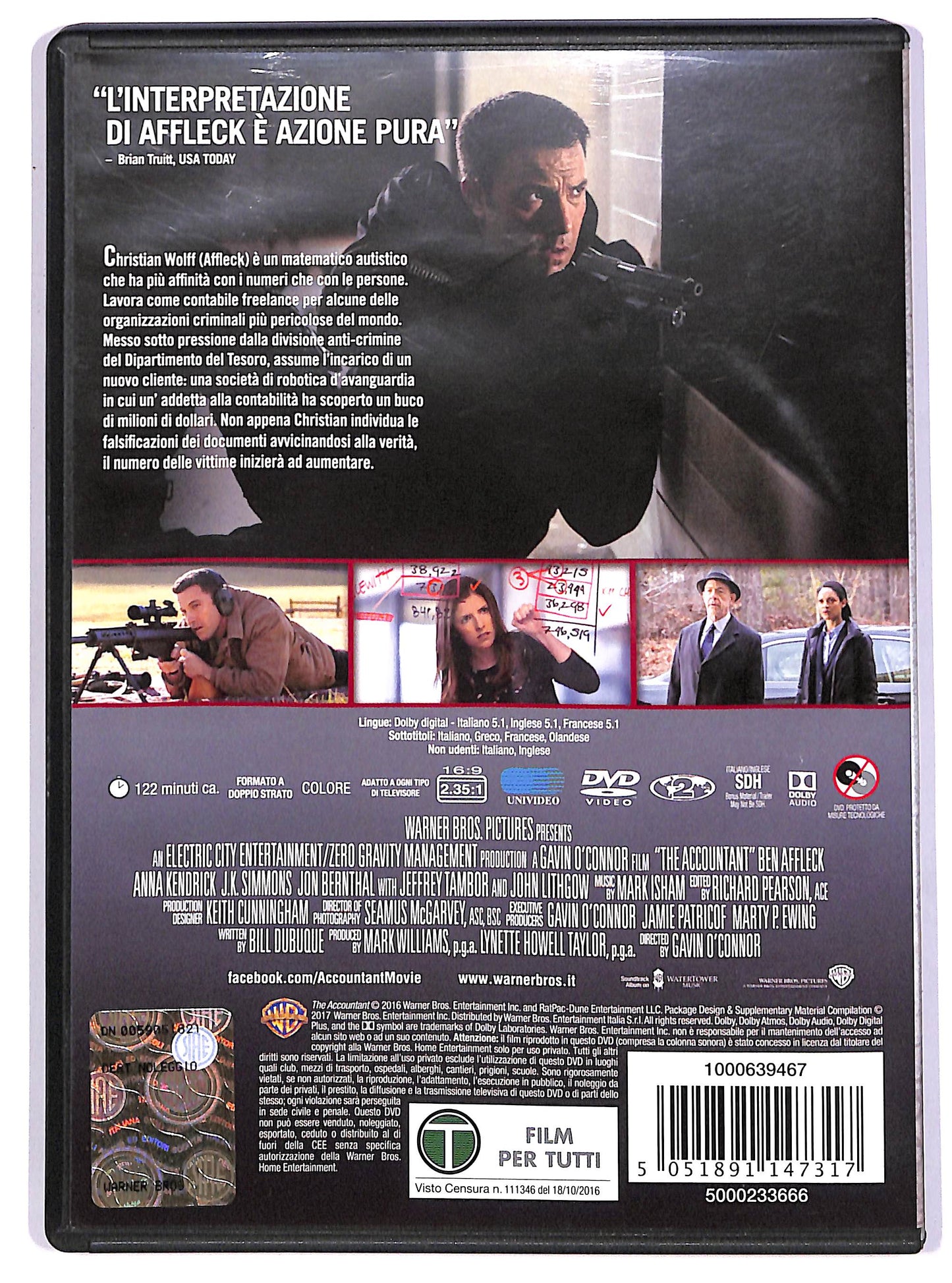 EBOND The Accountant Noleggio DVD DB645912
