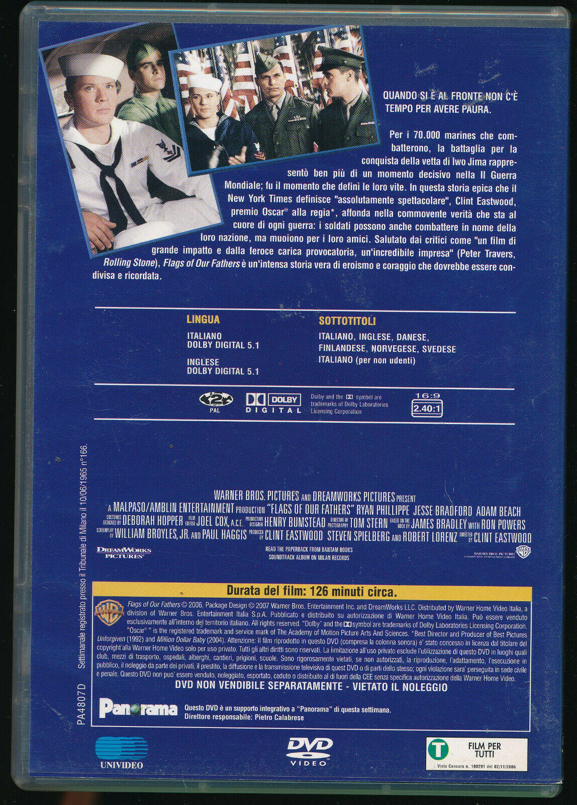 EBOND Flags Of Our Fathers Editoriale DVD DB645927