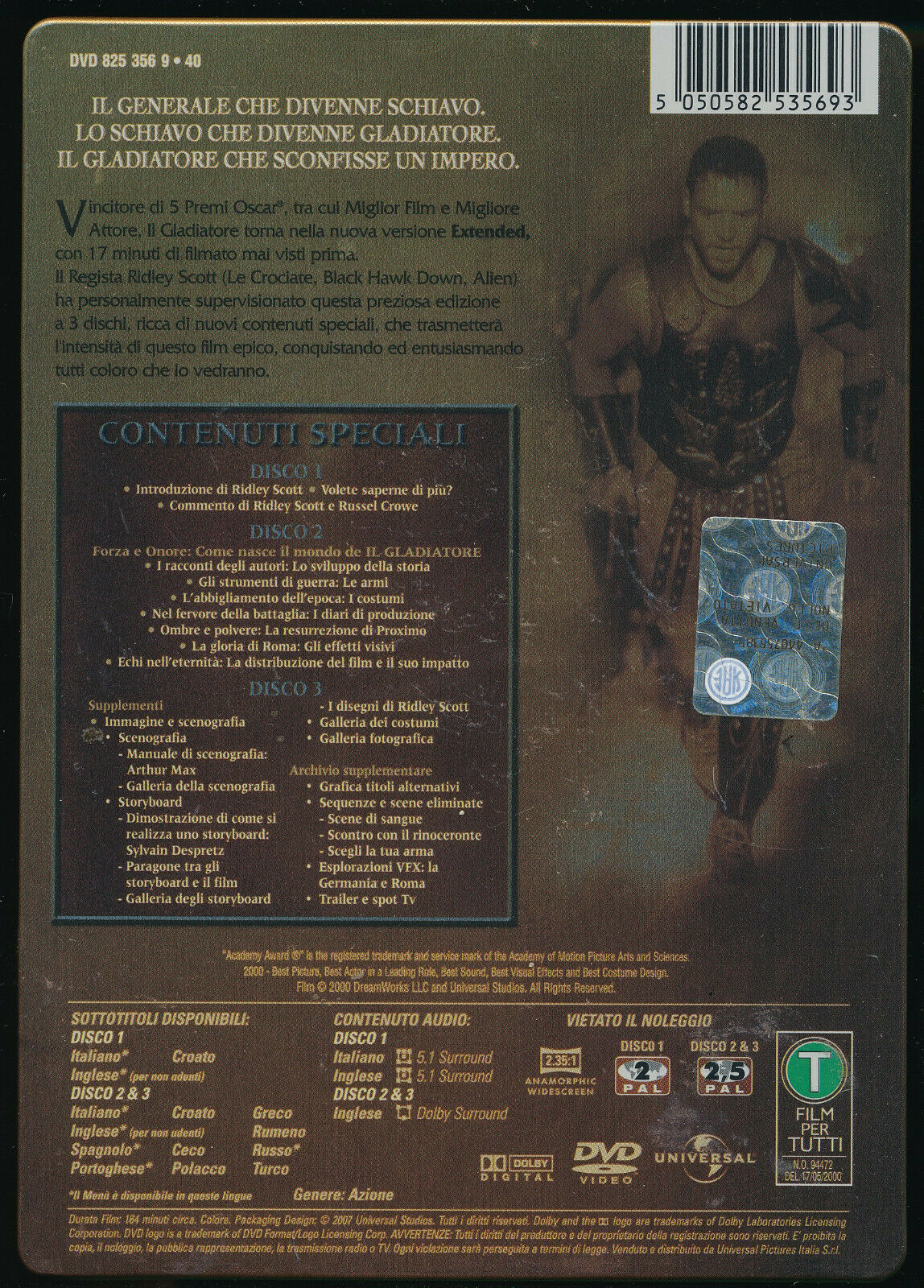 EBOND Il Gladiatore Platinum Edition DVD DB645947
