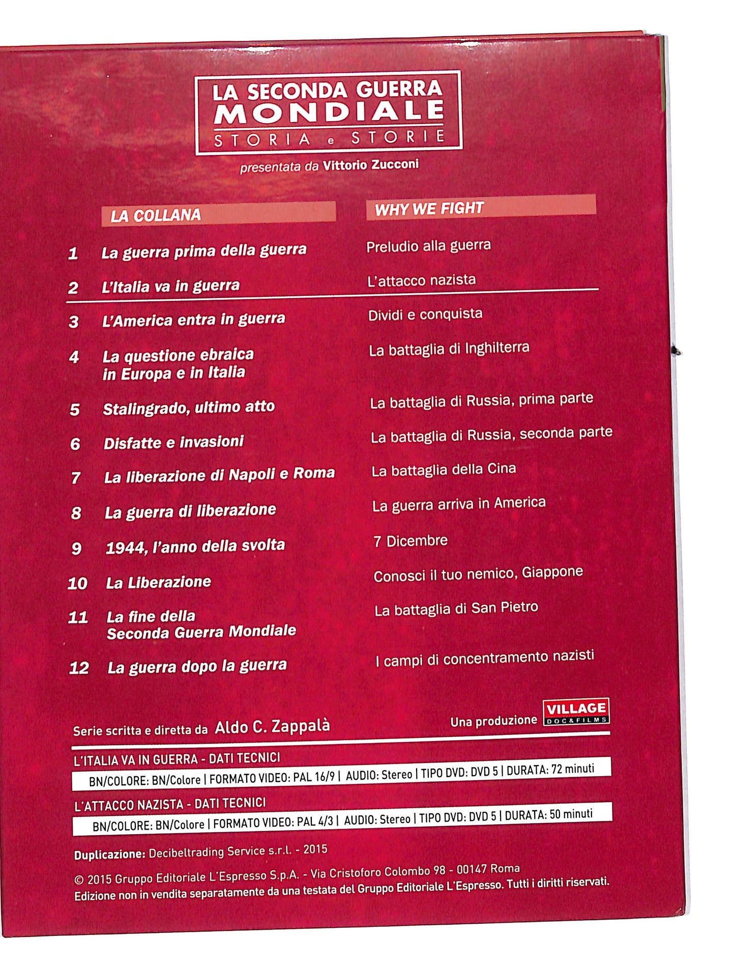 EBOND La seconda guerra mondiale L'italia va in guerra DVD DB646448