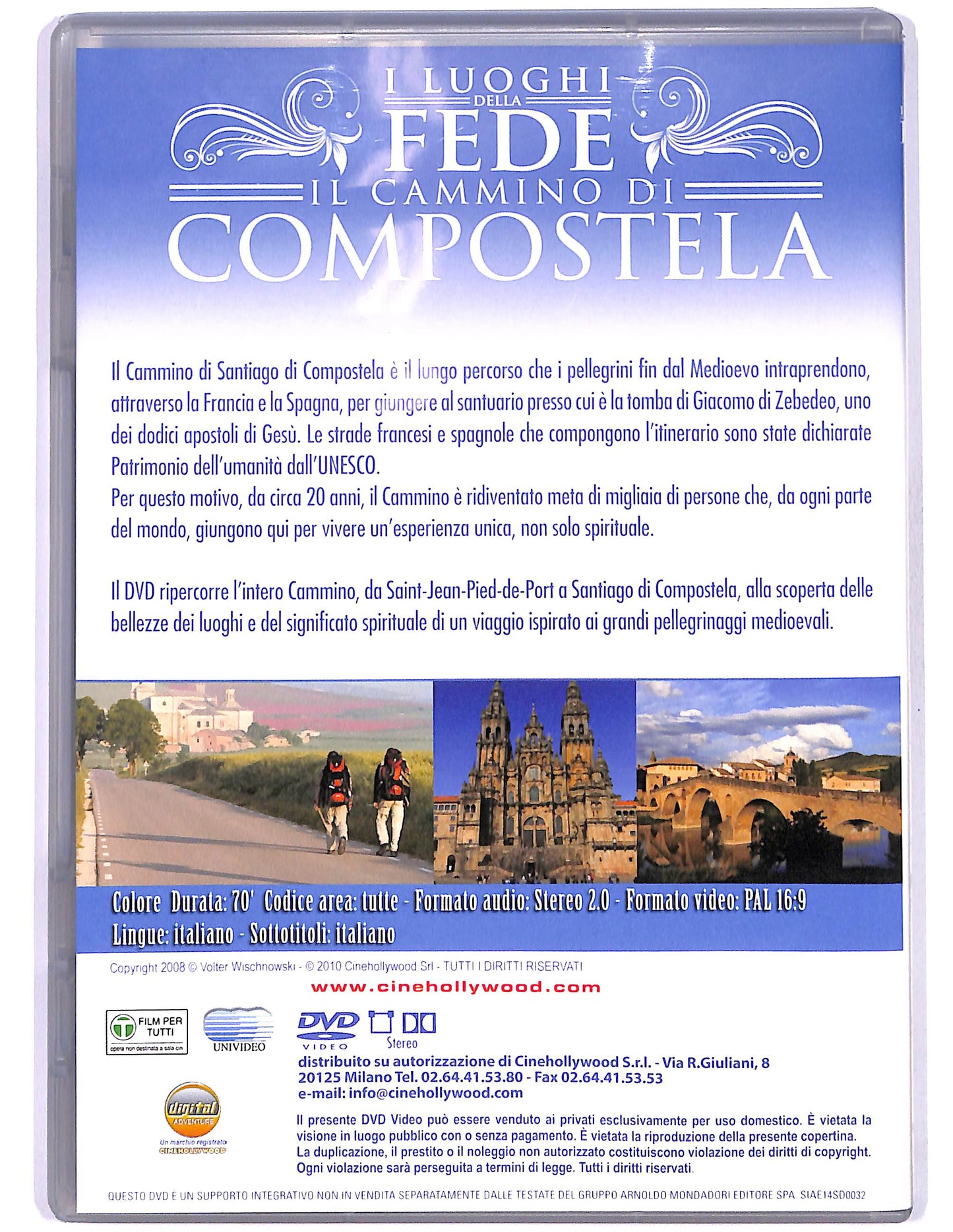 EBOND Il cammino di Compostela EDITORIALE DVD DB646605