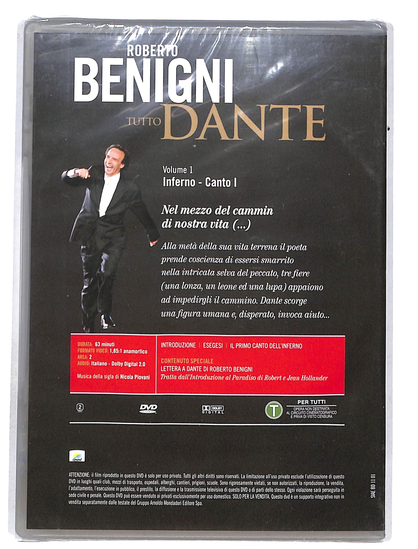 EBOND Roberto Benigni - Tutto Dante - Inferno Canto I DVD DB646606