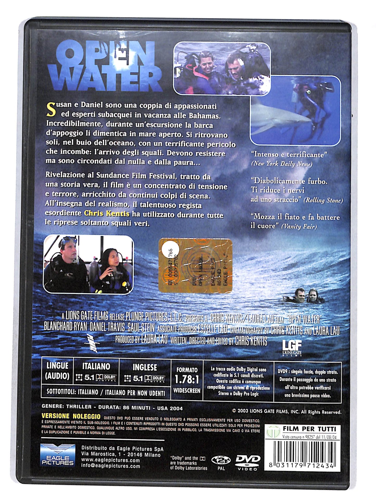 EBOND Open Water NOLEGGIO DVD DB646629